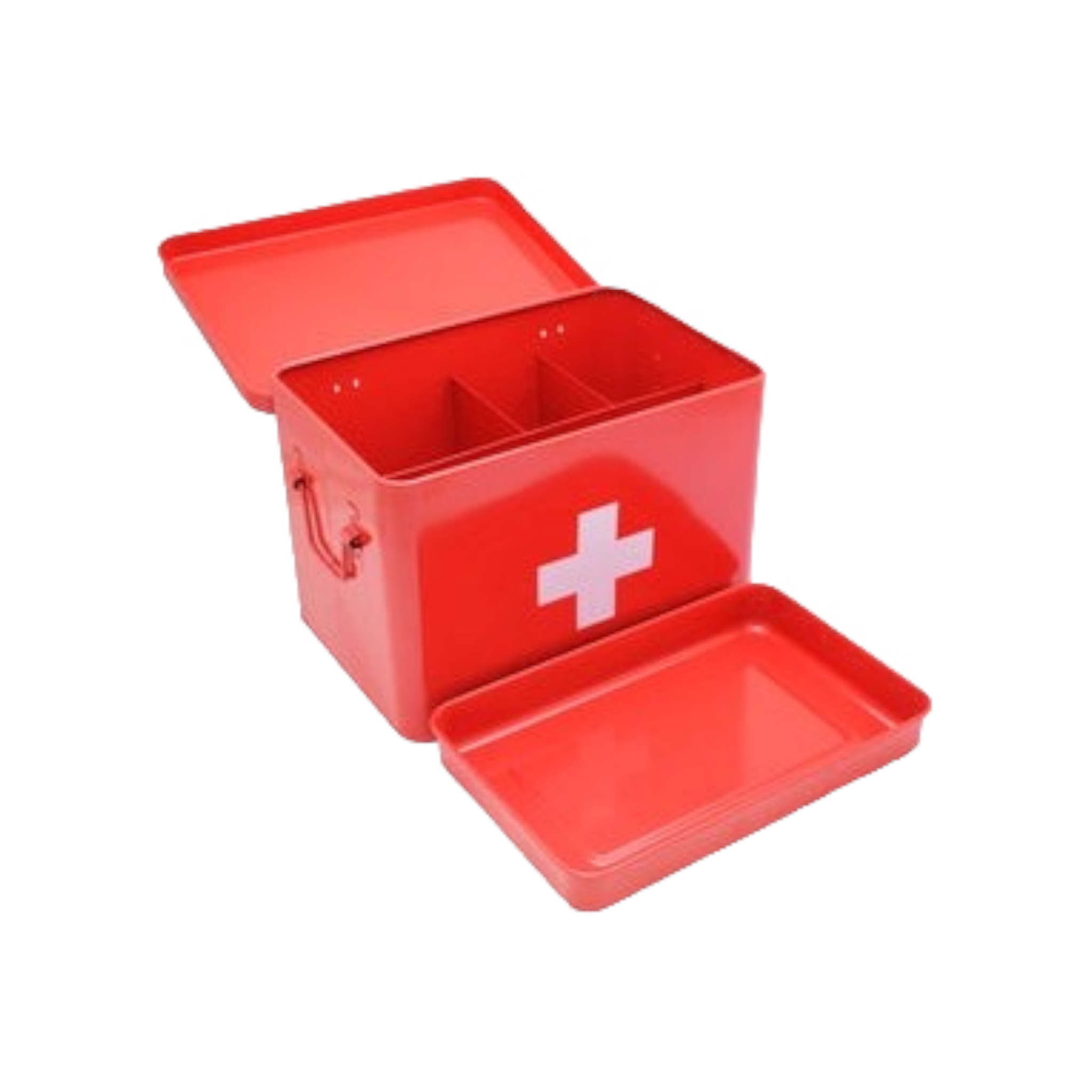 First Aid Tin Red - Retro Medicine Storage Box 27808