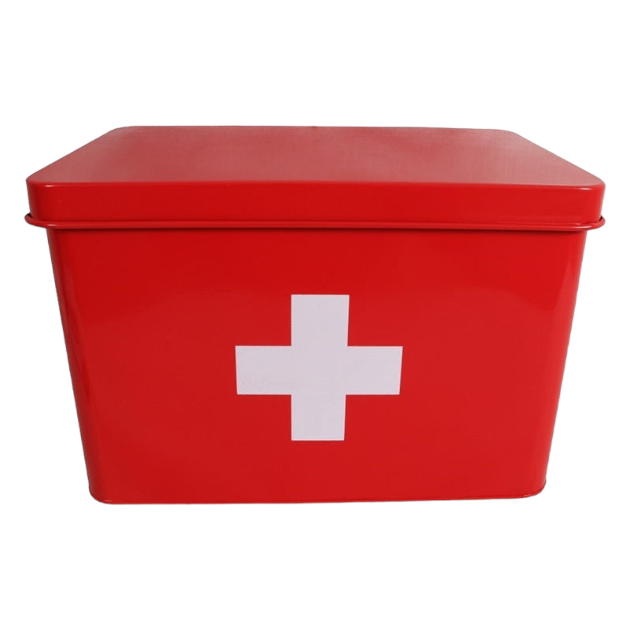 First Aid Tin Red - Retro Medicine Storage Box 27808