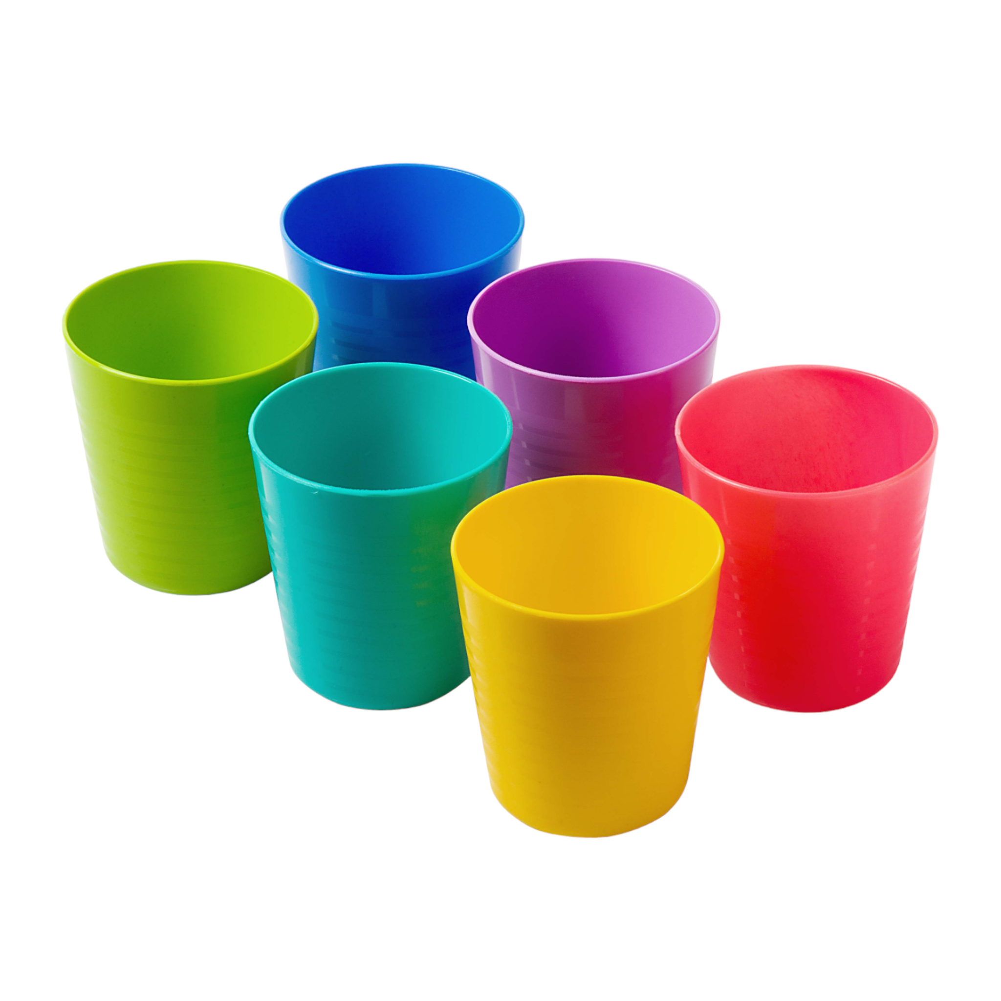 Kiddies Plastic Tumblers 250ml Rainbow Range 5 Assorted Colours Multi Purpose Buzz Kids