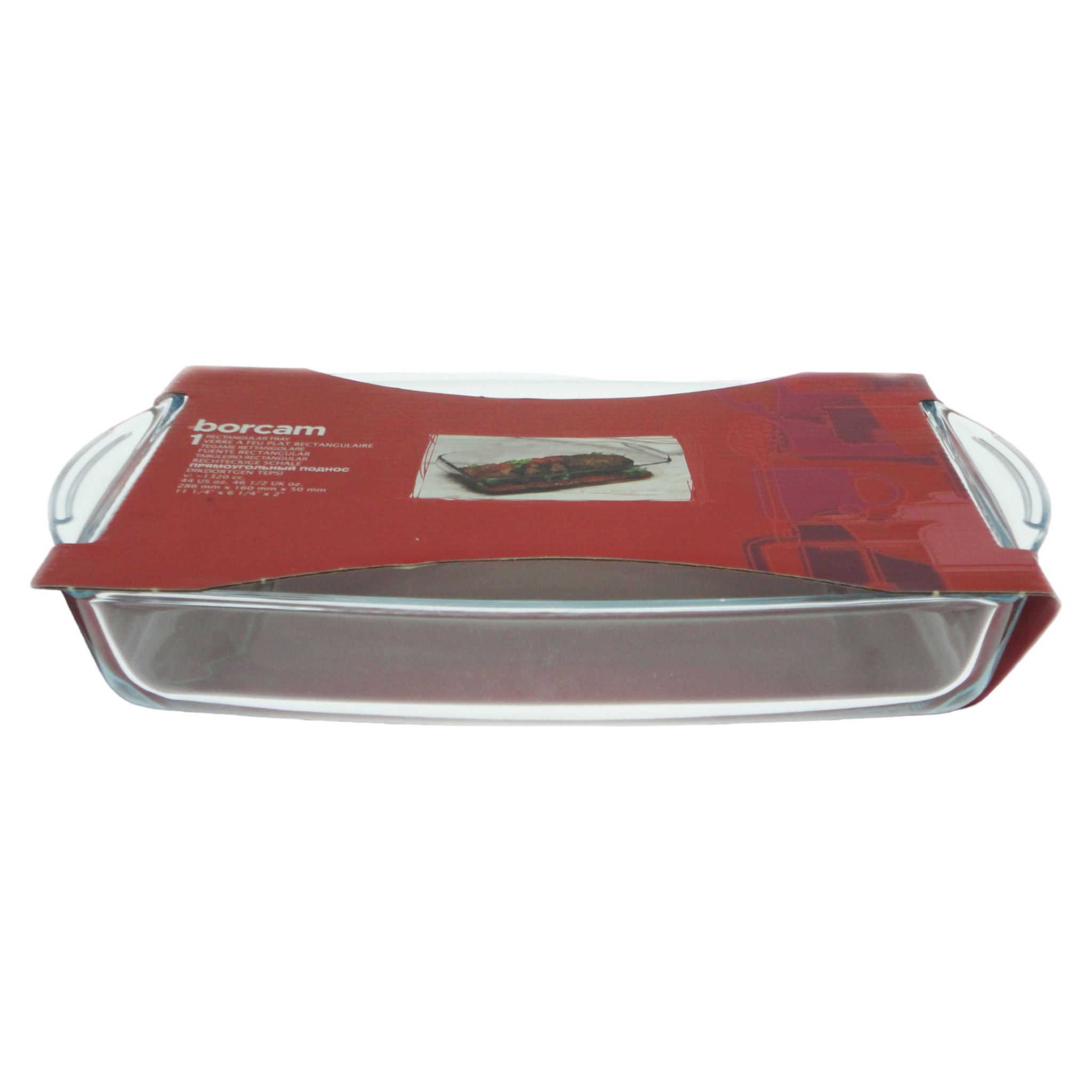 Borcam Glass Serving Dish Tray Rectangular 1320c 23670