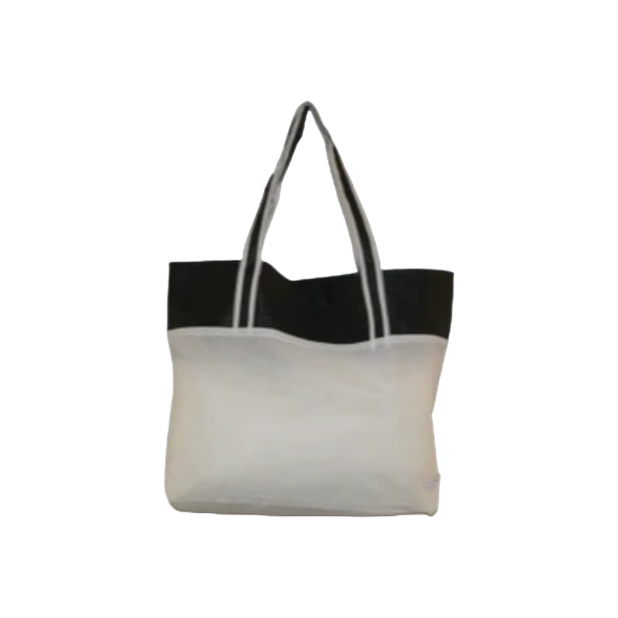 Non Woven White Shopping Grocery Bag with Soft Loop Handle 80gsm