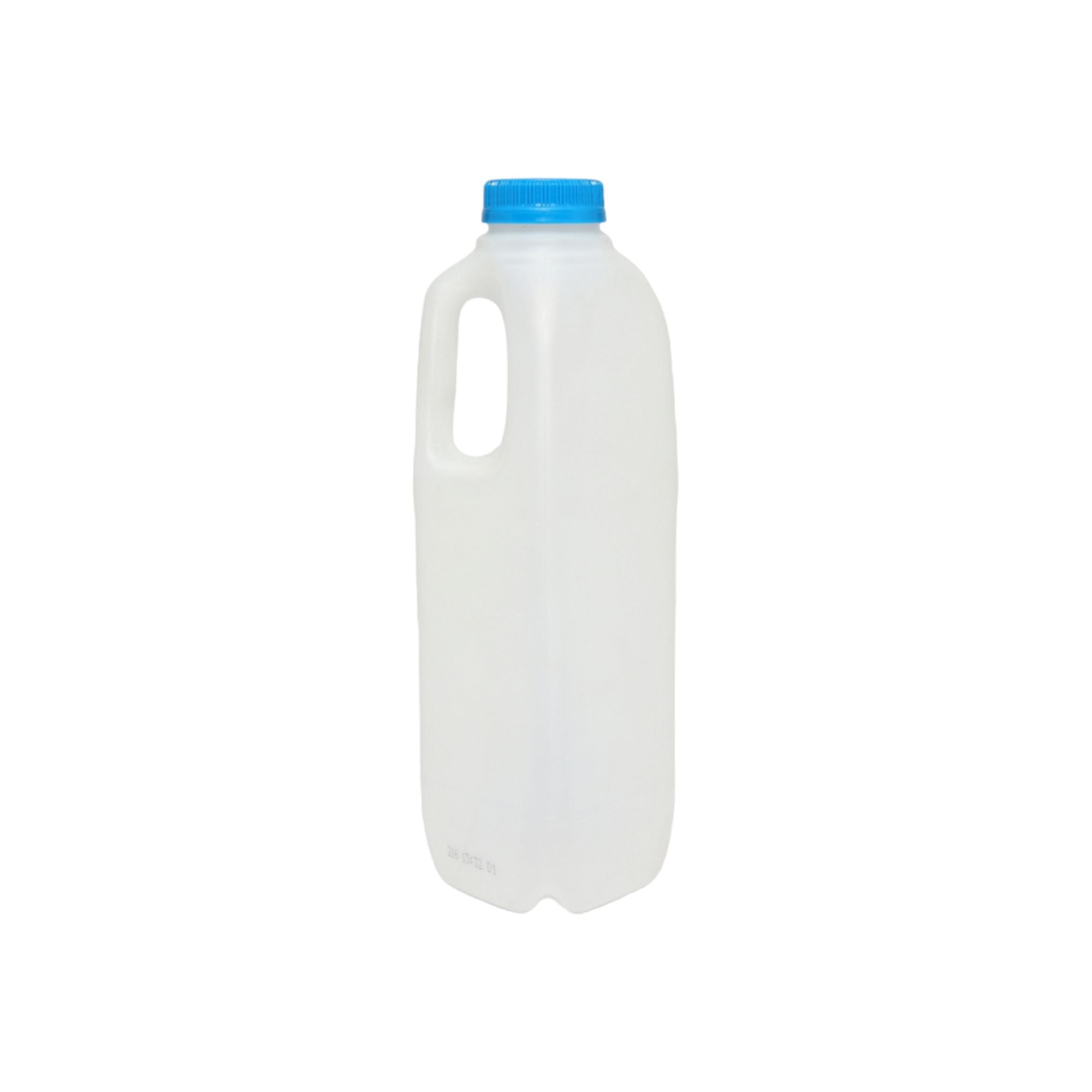 1L Plastic Milk Jug Bottle Natural with Lid