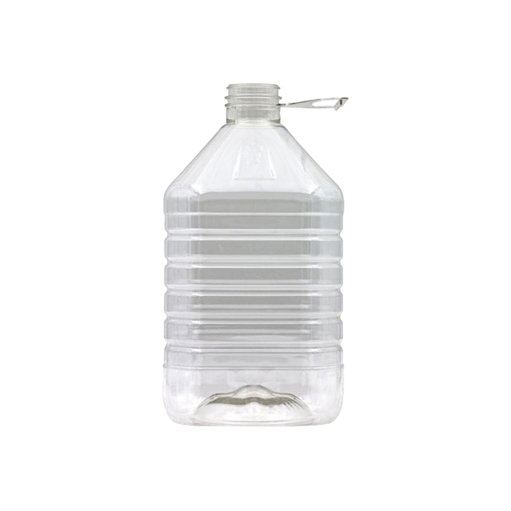 5L PET Plastic Water Bottle Grip Design with Tag Handle & Cap