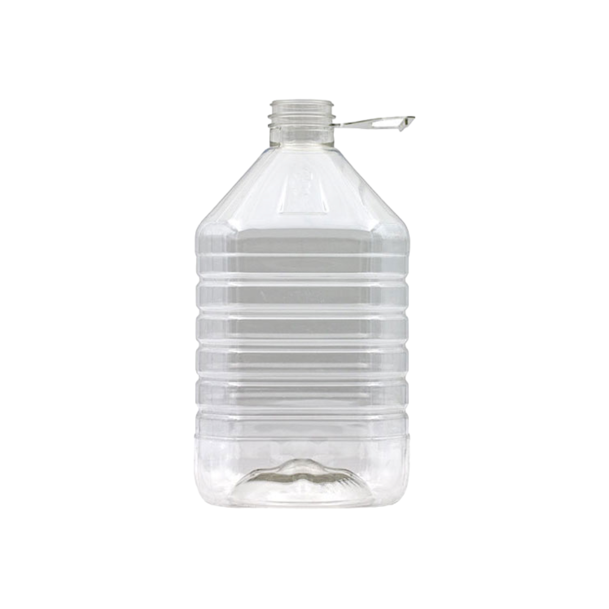 5L Plastic Water Bottle Grip Design with Tag Handle & Cap
