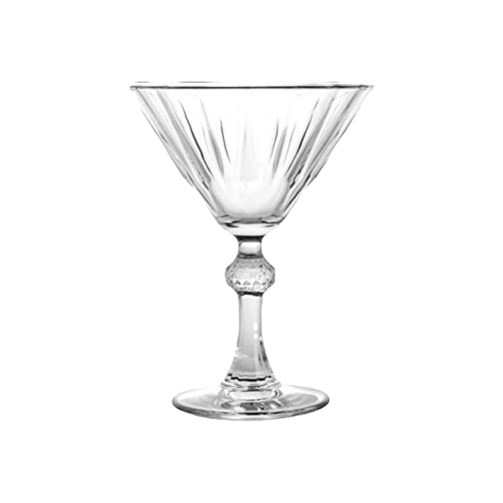 Pasabahce Diamond Glass Tumbler 238ml Martini Glasses 6pack 23597