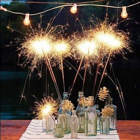 Jumbo Party Sparklers Gold 70cm 4pc