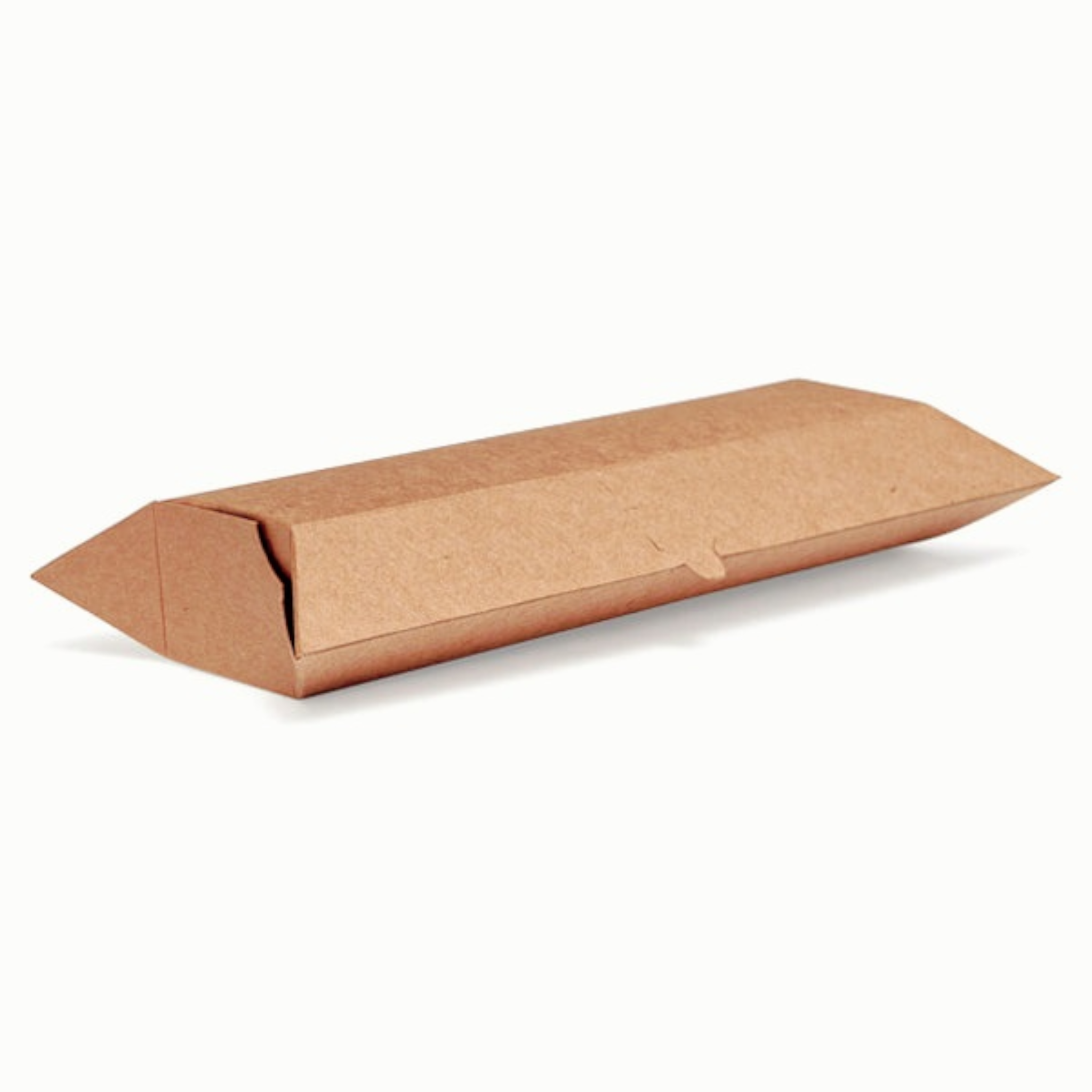 Kraft Paper Long Wrap Box Closed with Middle Tear 21x10x+4cm 10Pack