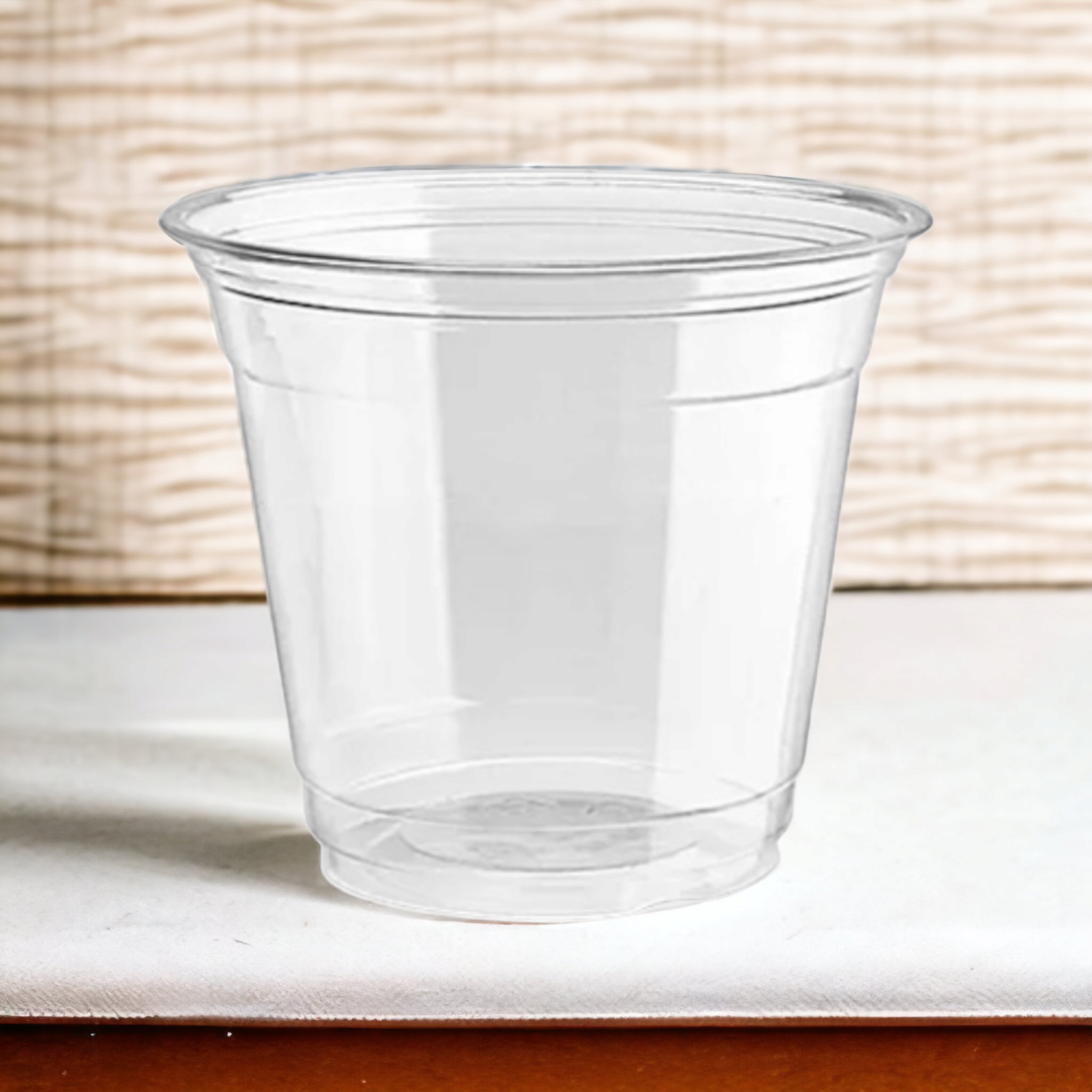 250ml Disposable Cup Clear Plastic10pack
