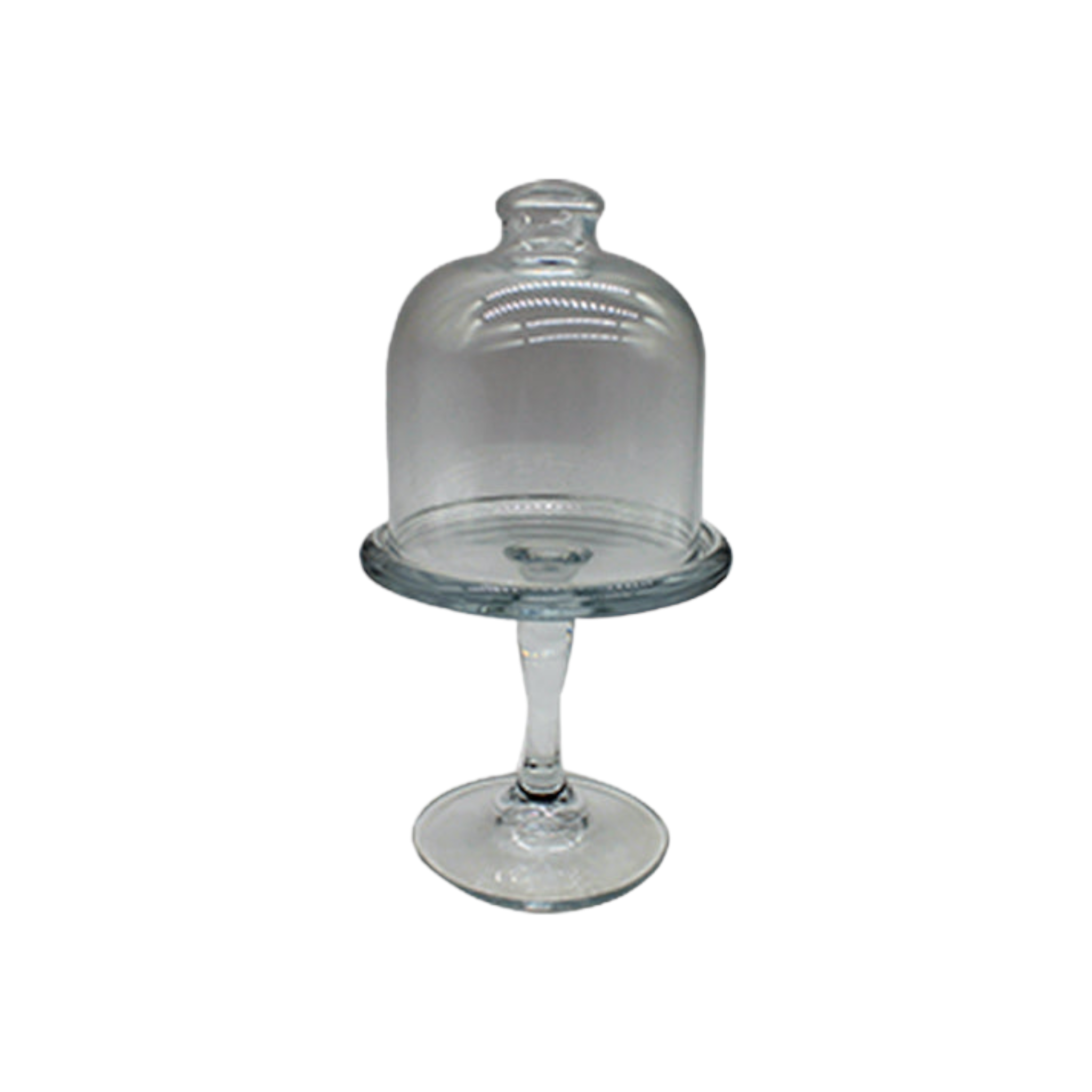 Pasabahce Mini Patisserie Cupcake Serving Stand with Glass Dome Lid 19.8x11cm