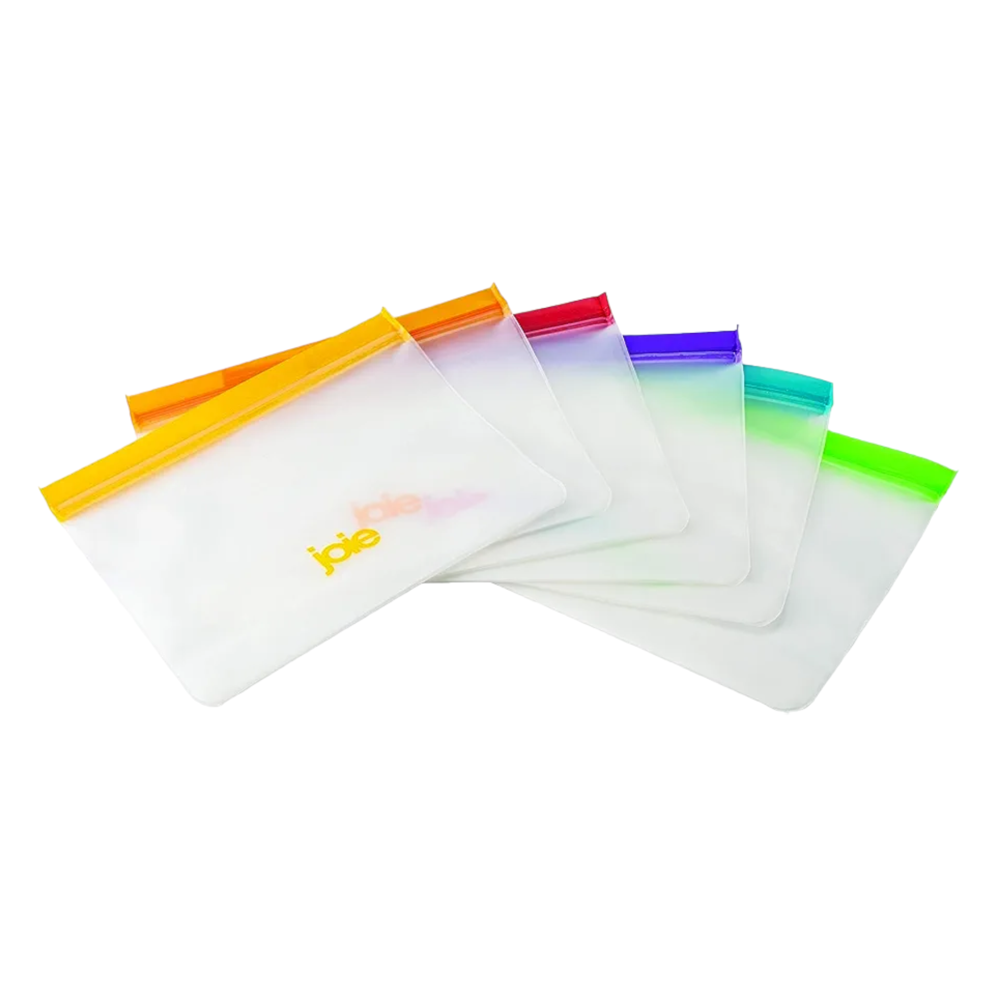Joie Silicone Feezer Bag Reusable Snack Bag with Double Seal Closure 10pc Set 15281