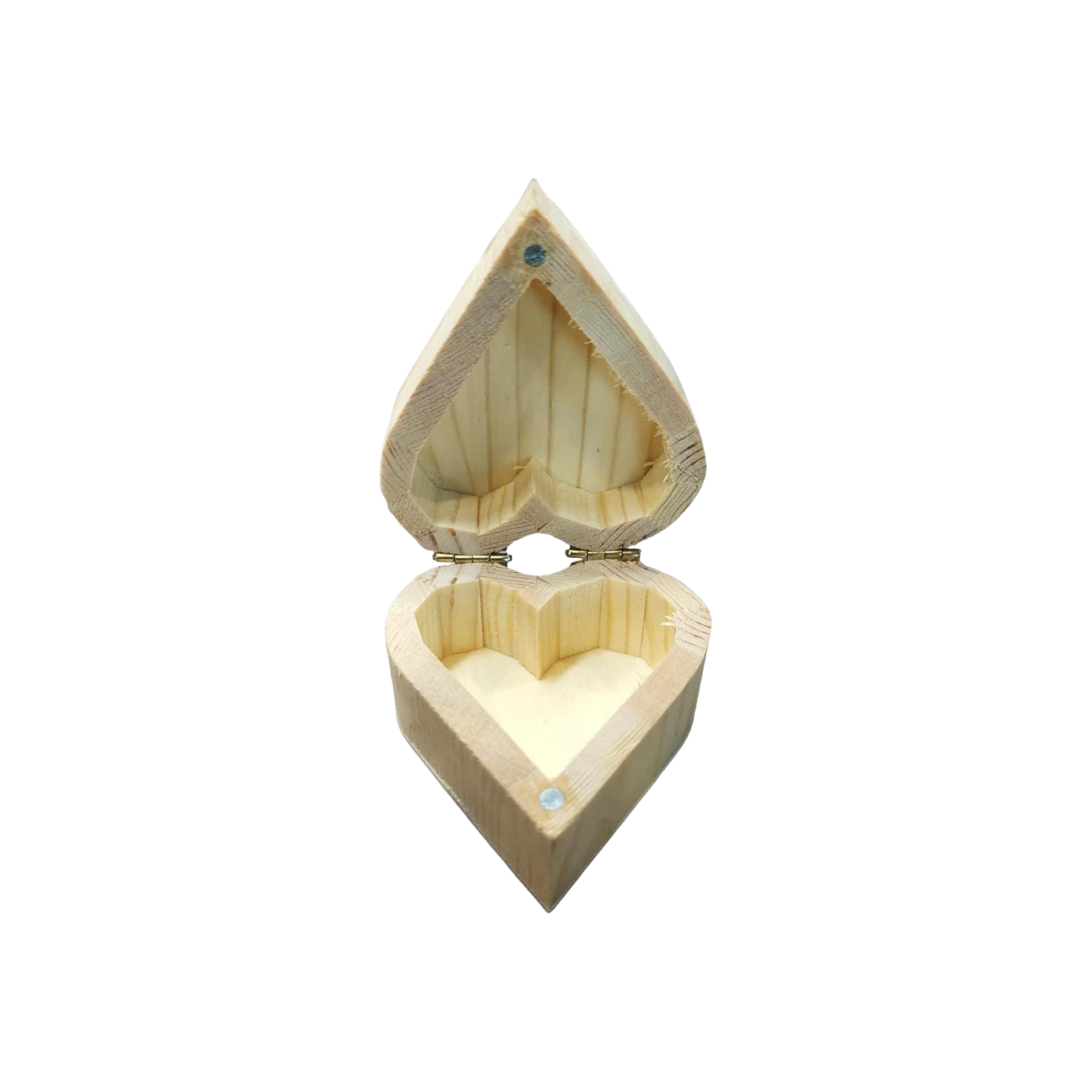 Wooden Jewellery Gift Box Heart Shape