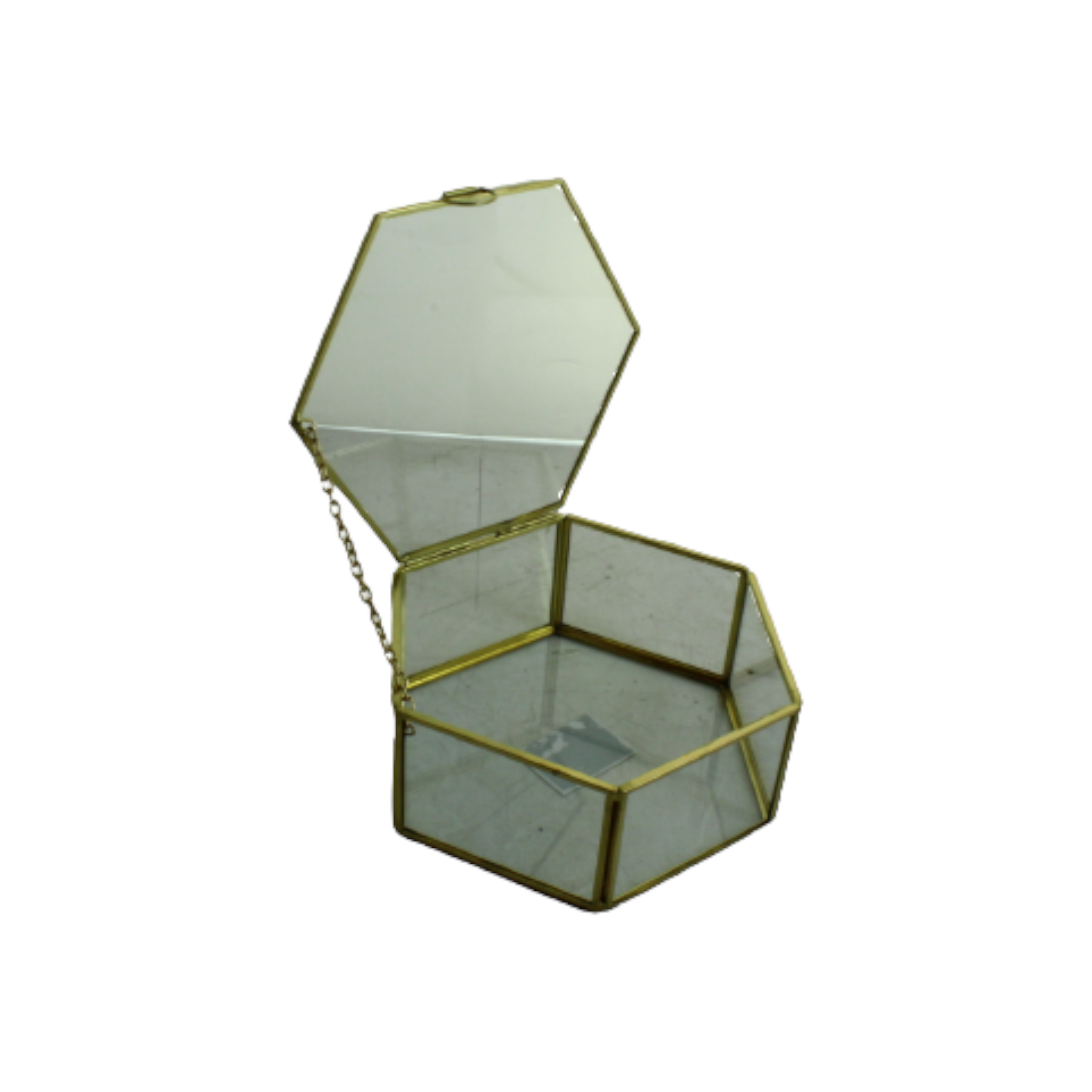 Glass Jewellery Gift Box Multi Use 17x15x7cm XKD203
