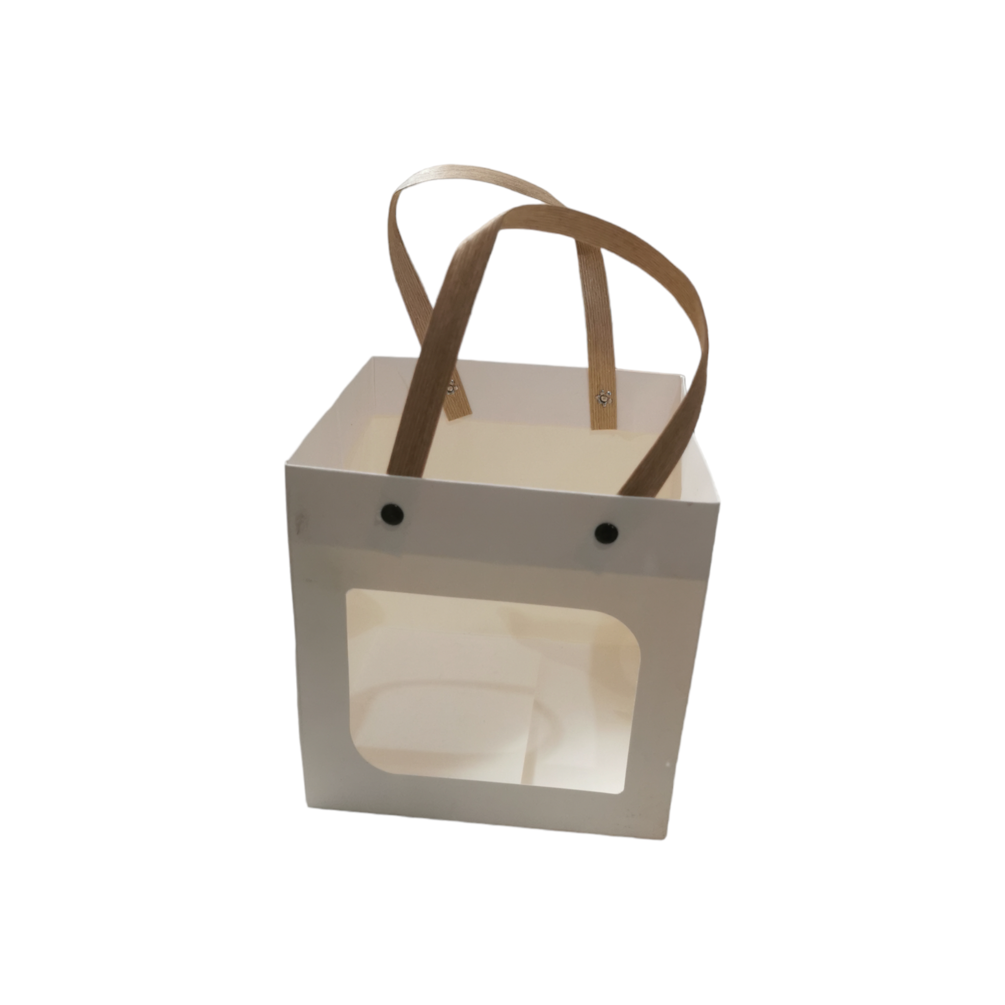 Gift Box Bag with Window 15x15x15cm