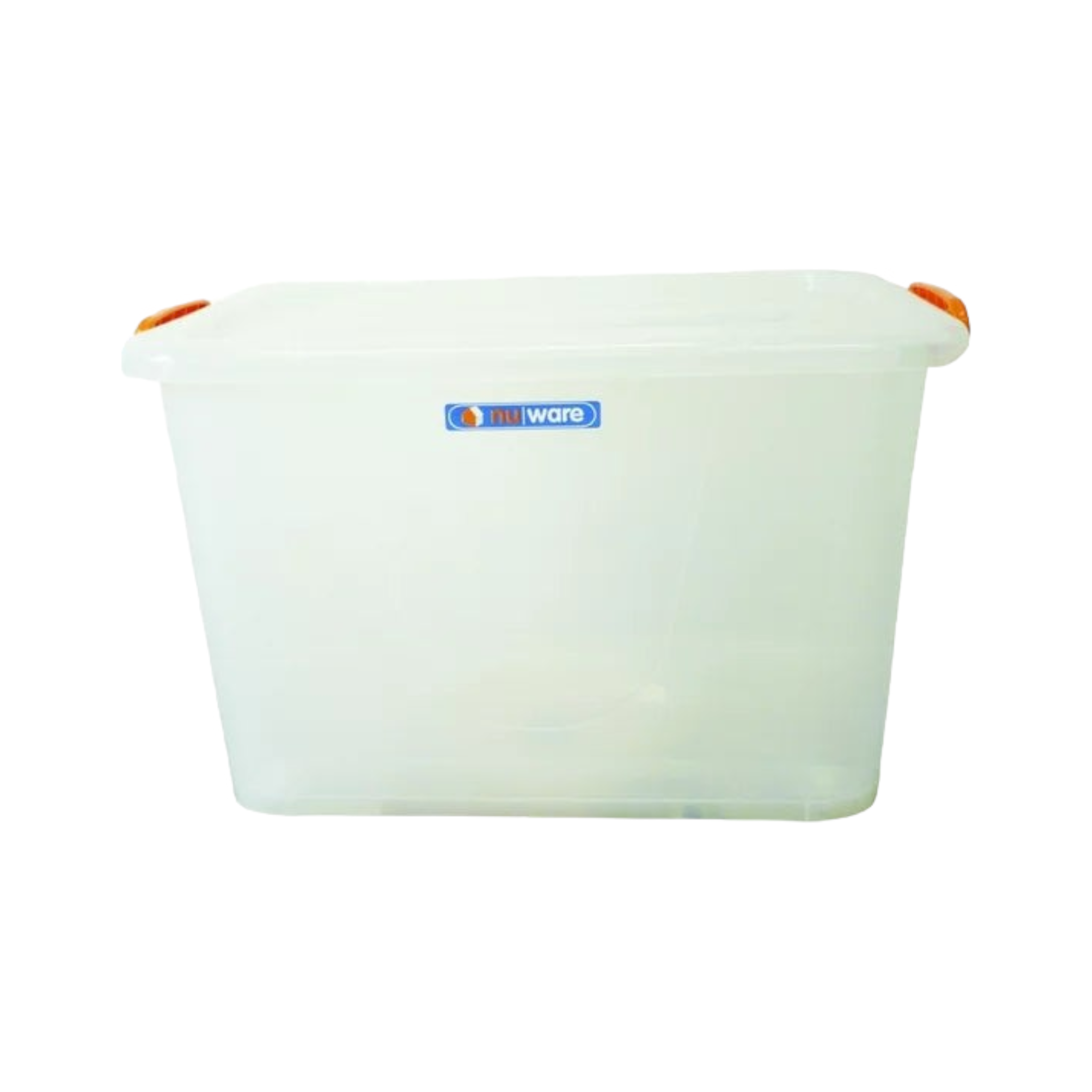 85L Storage Utility Container Box Clear Lock Lid & Wheels Nu Ware