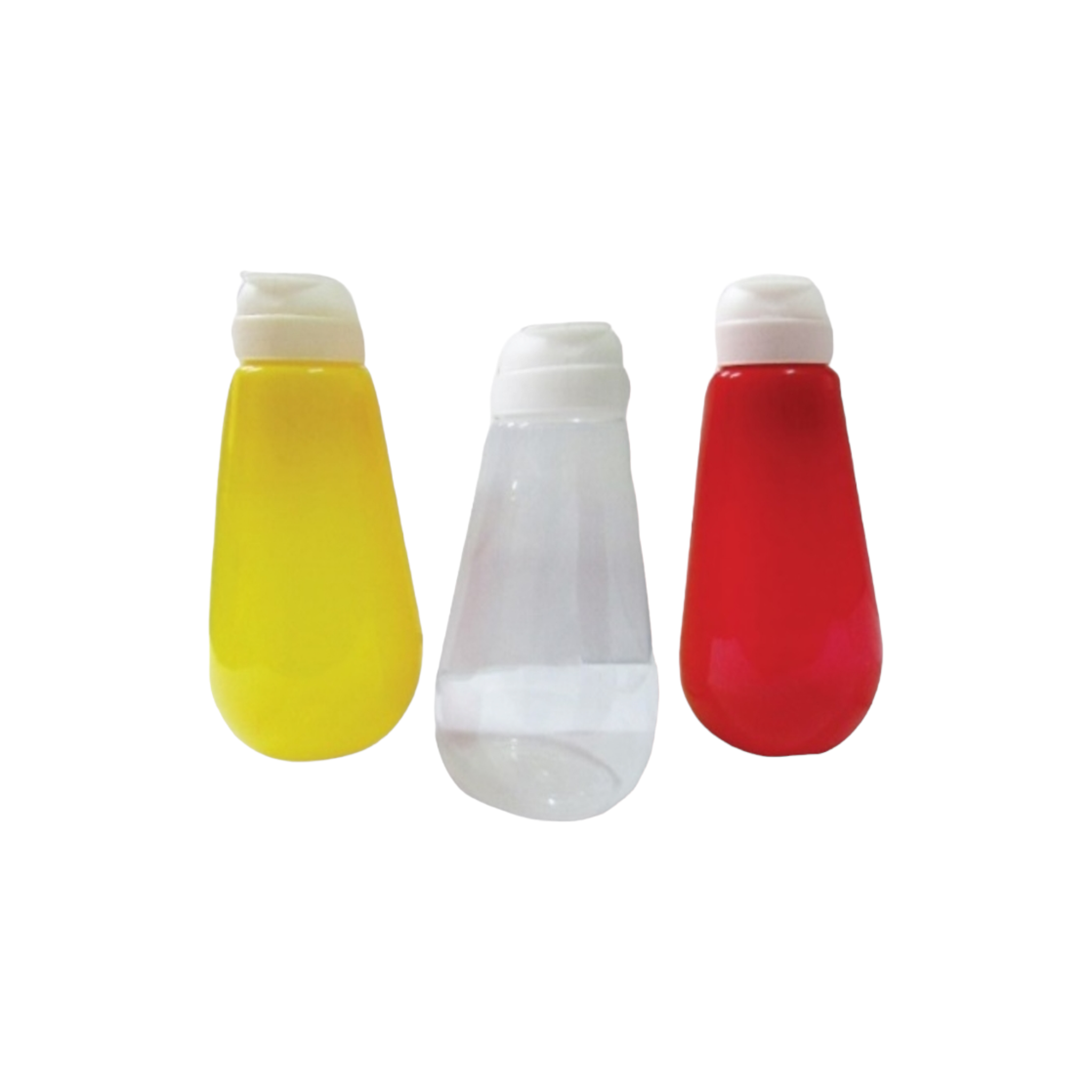 Nu Ware Squeeze Bottle Tomato Mustard Vinegar 3pc Set KC-SBKMV