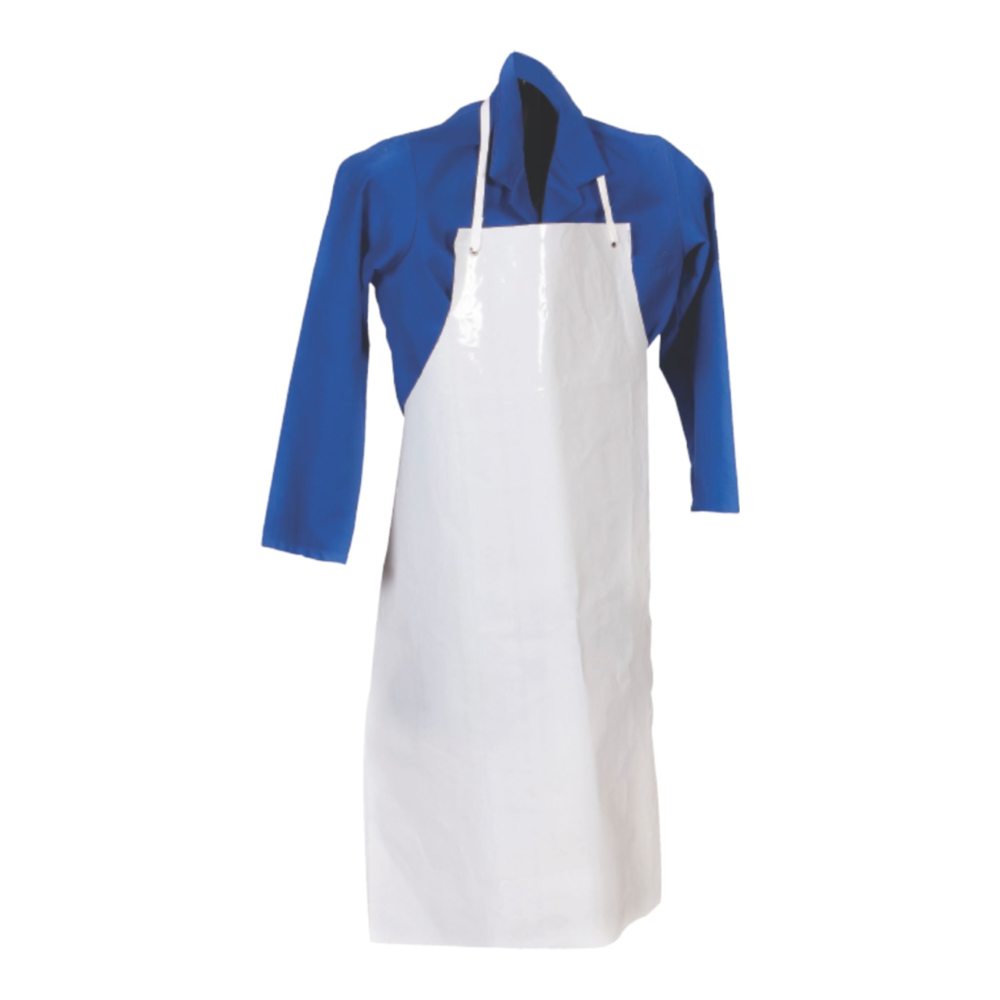 Apron PVC Light Duty White 110cmx70cm