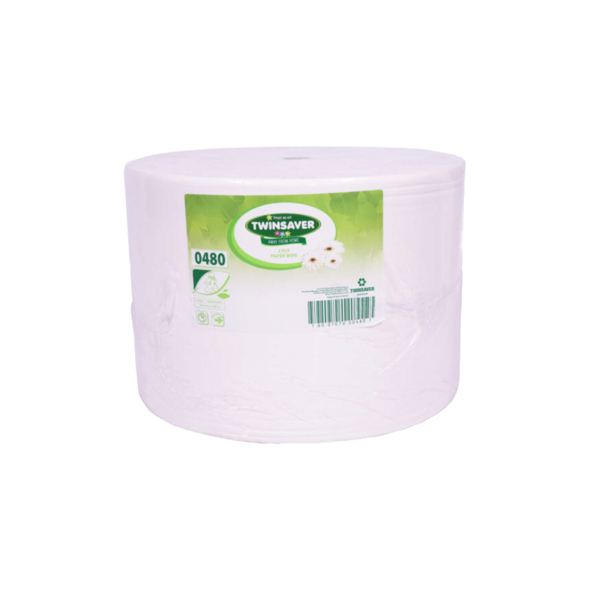 Twinsaver 2ply Paper Wipe Roll  280mmx1000m 0480