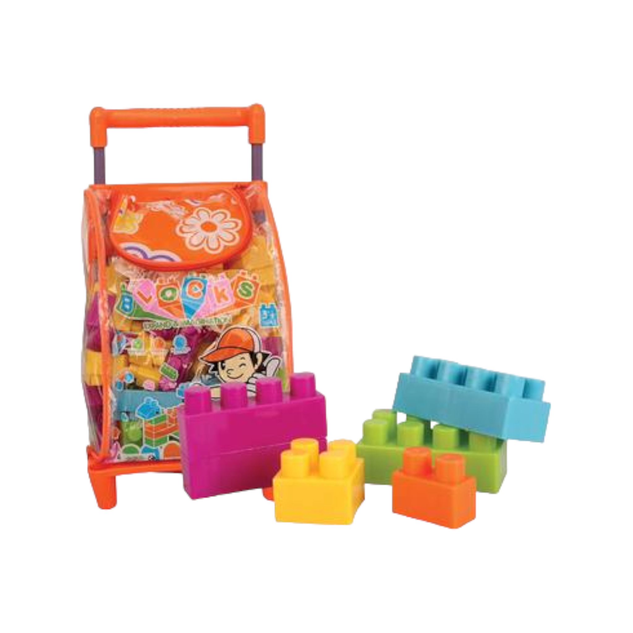 Building Blocks Storage 86pcs Trolley Bag