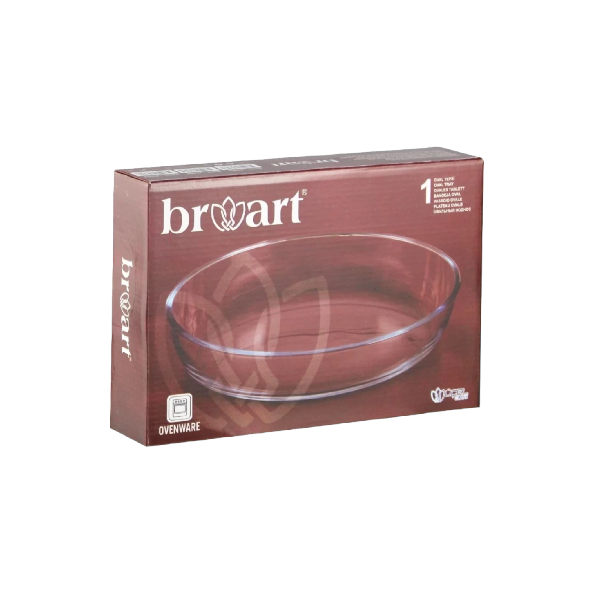 Broart Oval Honeycomb Design Furnace Trays Borosilicate 35cm BR-45574