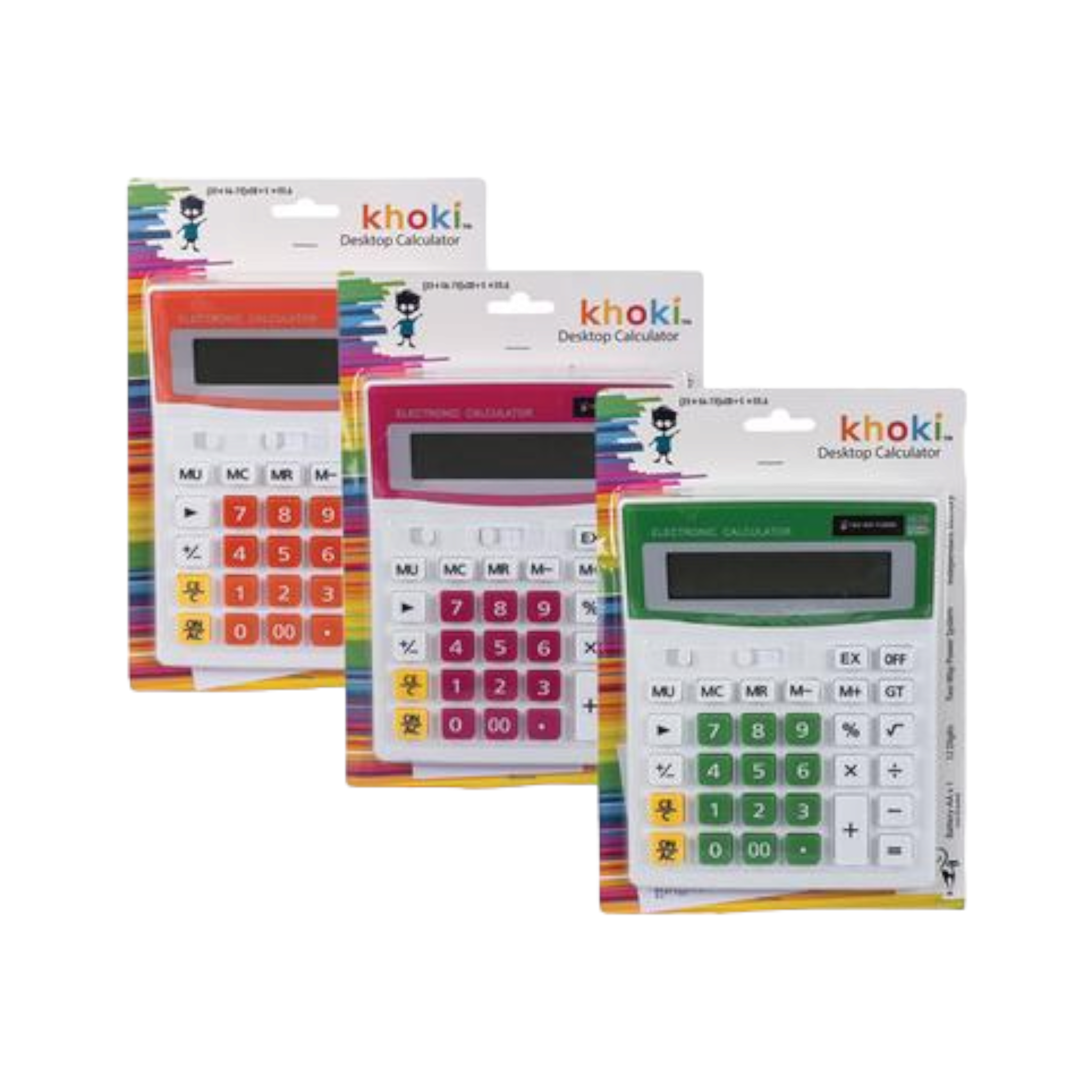 Khoki Calculator Electronic Large 12-Digit 19x14cm