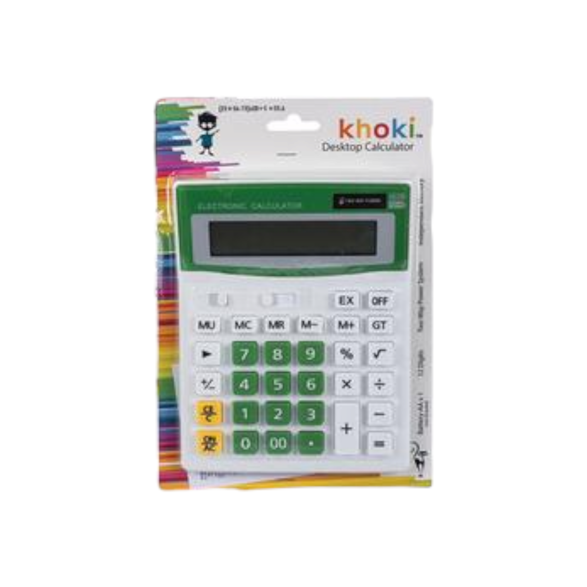 Khoki Calculator Electronic Large 12-Digit 19x14cm