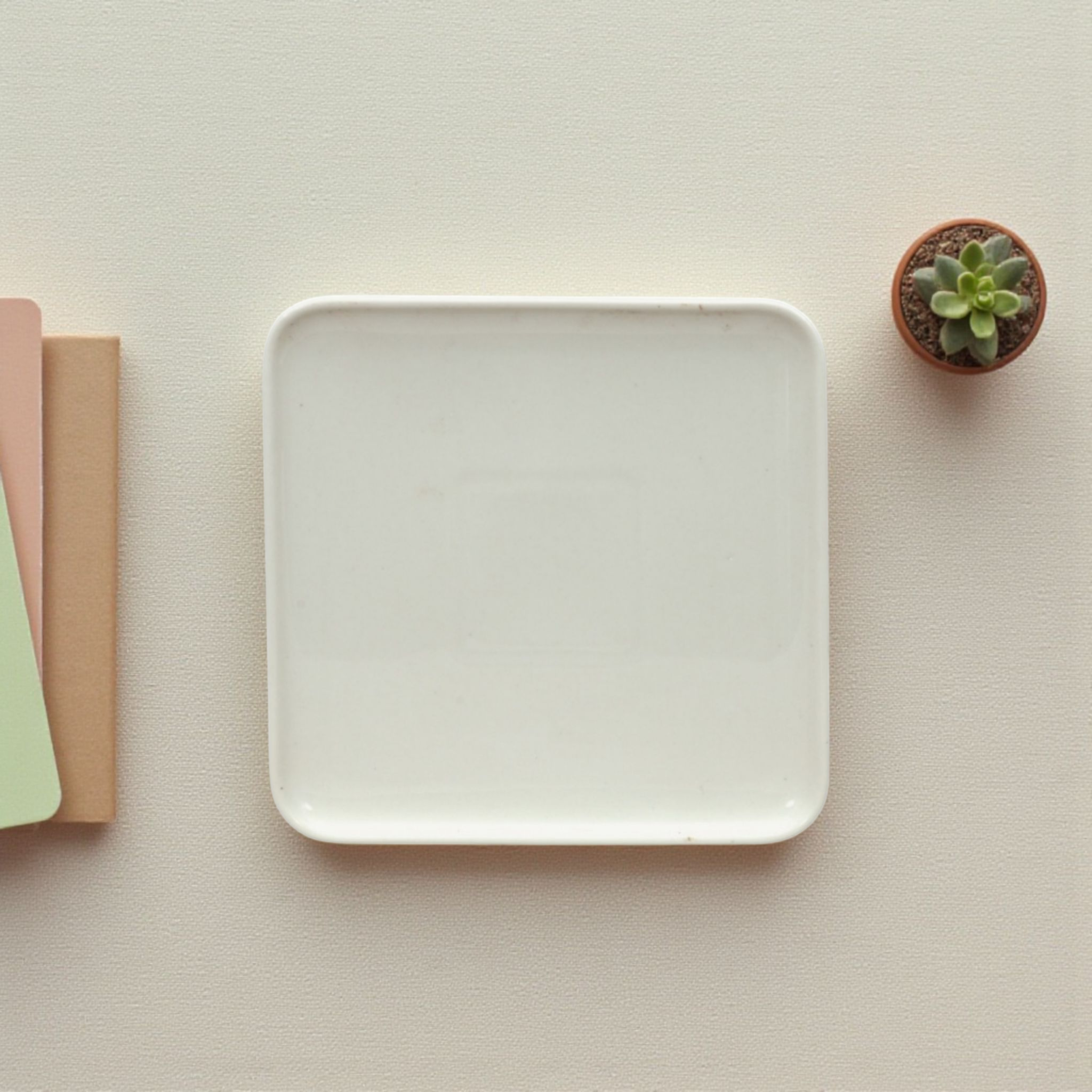 Ceramic Contemporary Side Plate White 50208A