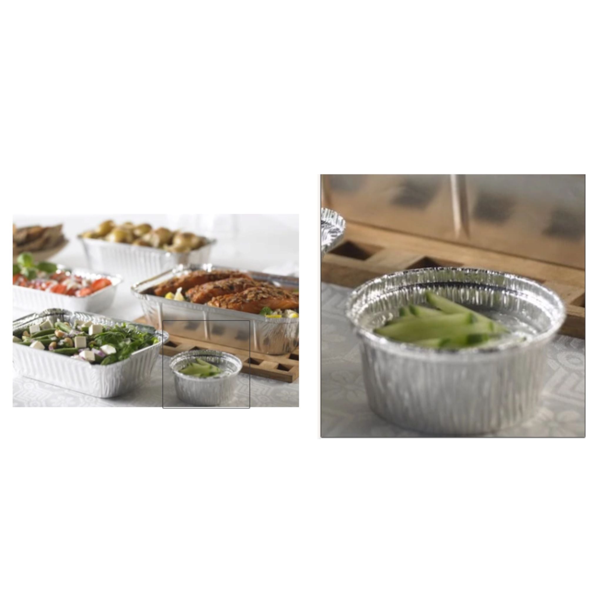 Aluminum Foil Baking Cup Disposable 2111P