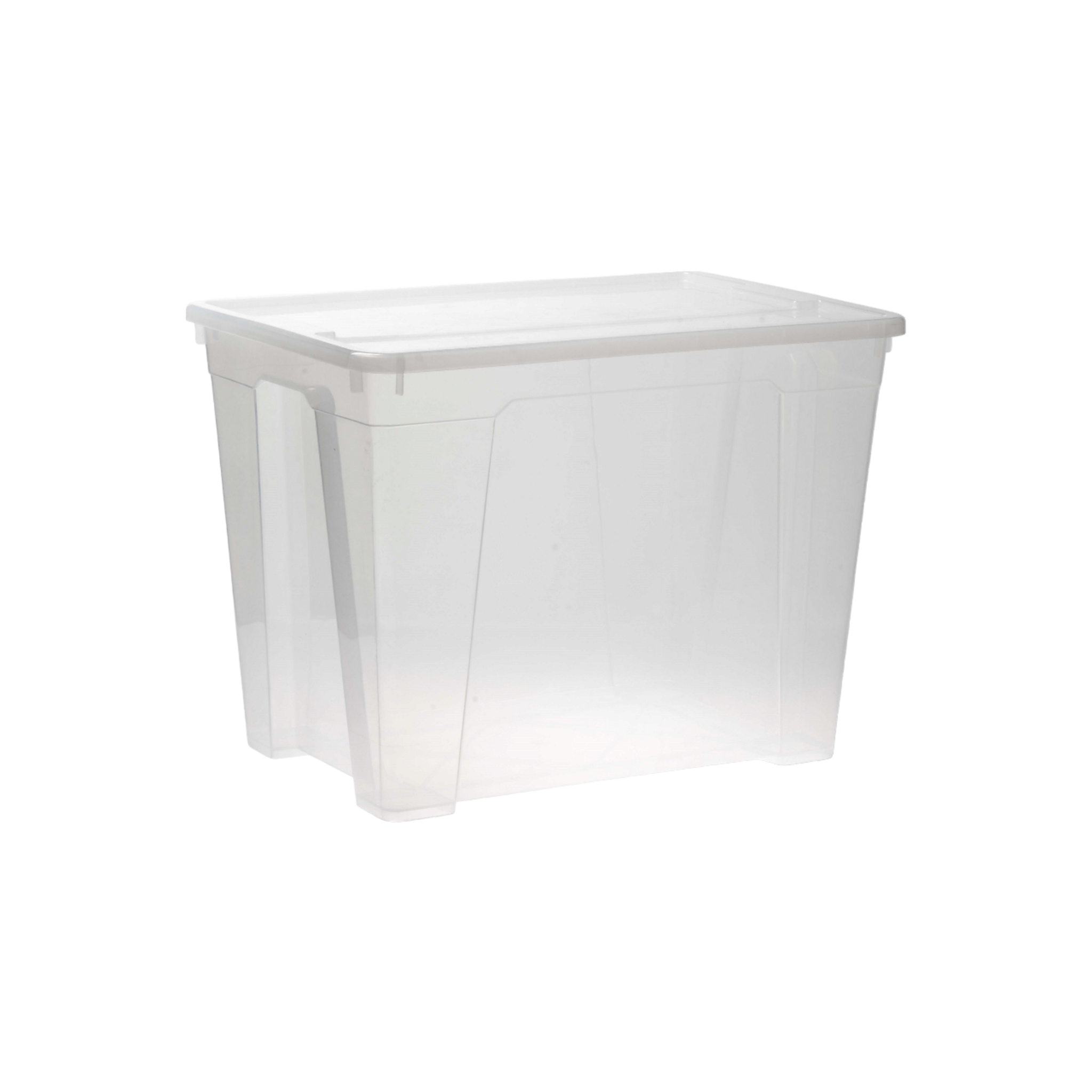 65L Pride Plastic Storage Utility Container Box Clear Buzz