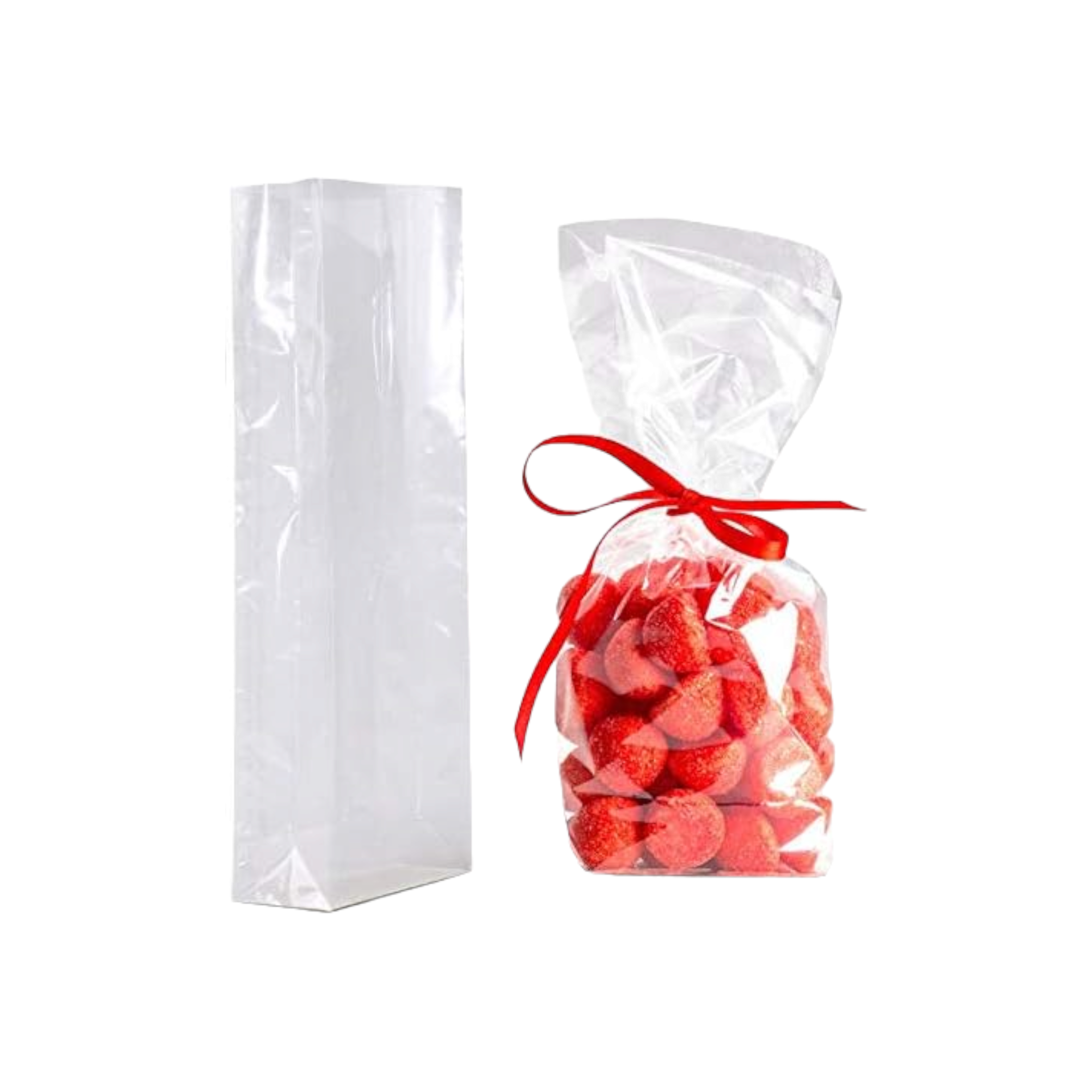 Cellophane Stand Up Food Gift Packing Bags with Gusset