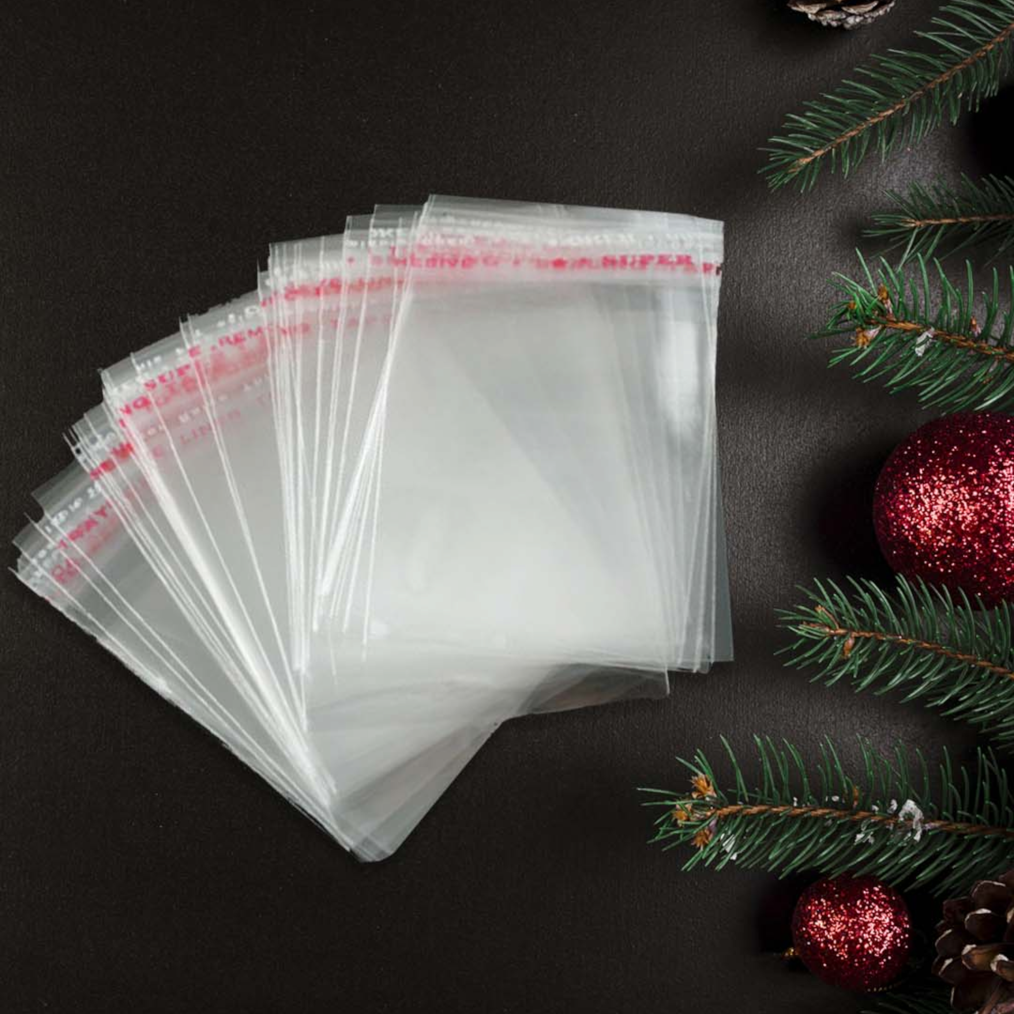Polyprop Cellophane Selfseal Bags 7x13cm+3mm 100pack