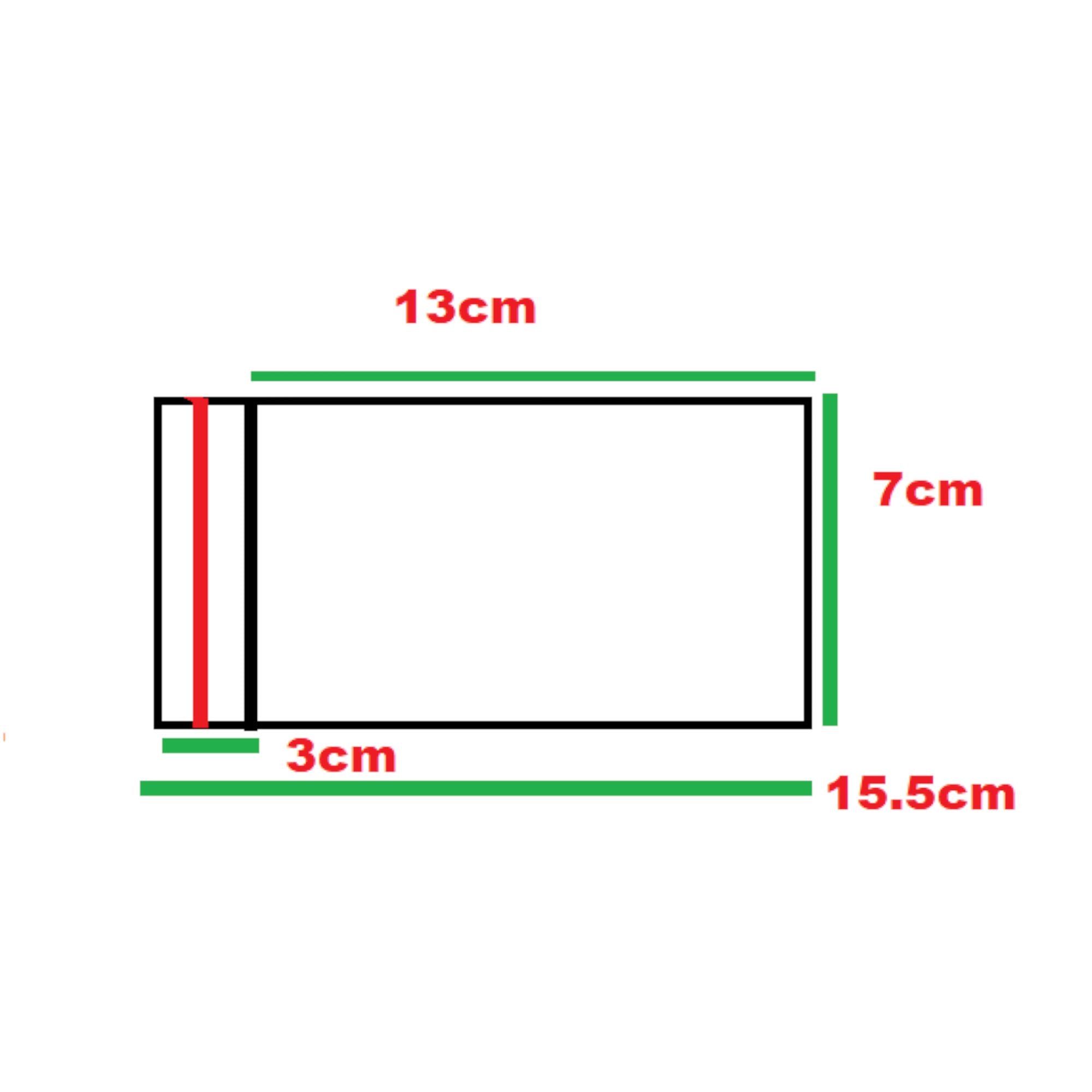 Polyprop Cellophane Selfseal Bags 7x13cm+3mm 100pack