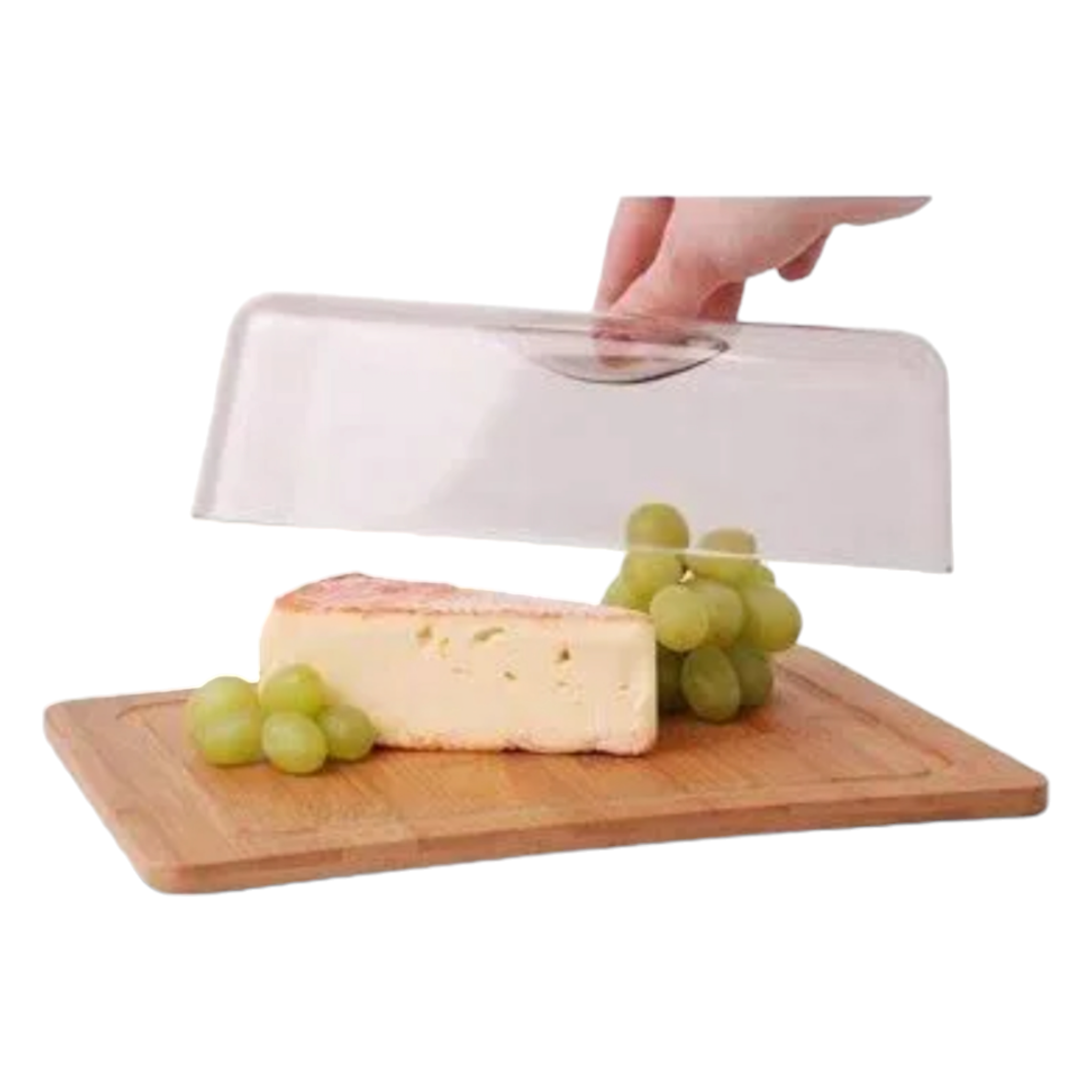 EH Bamboo Cheese Board with Acrylic Dome 25x19.5x7cm