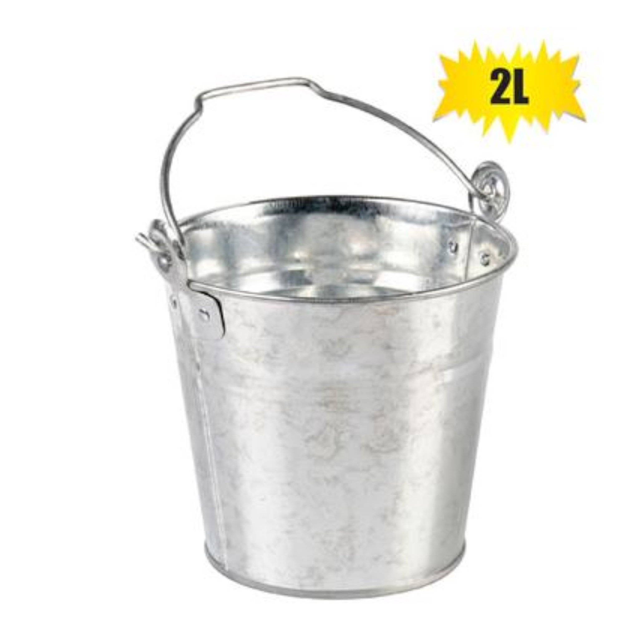 2L Galvanize Bucket with Handle