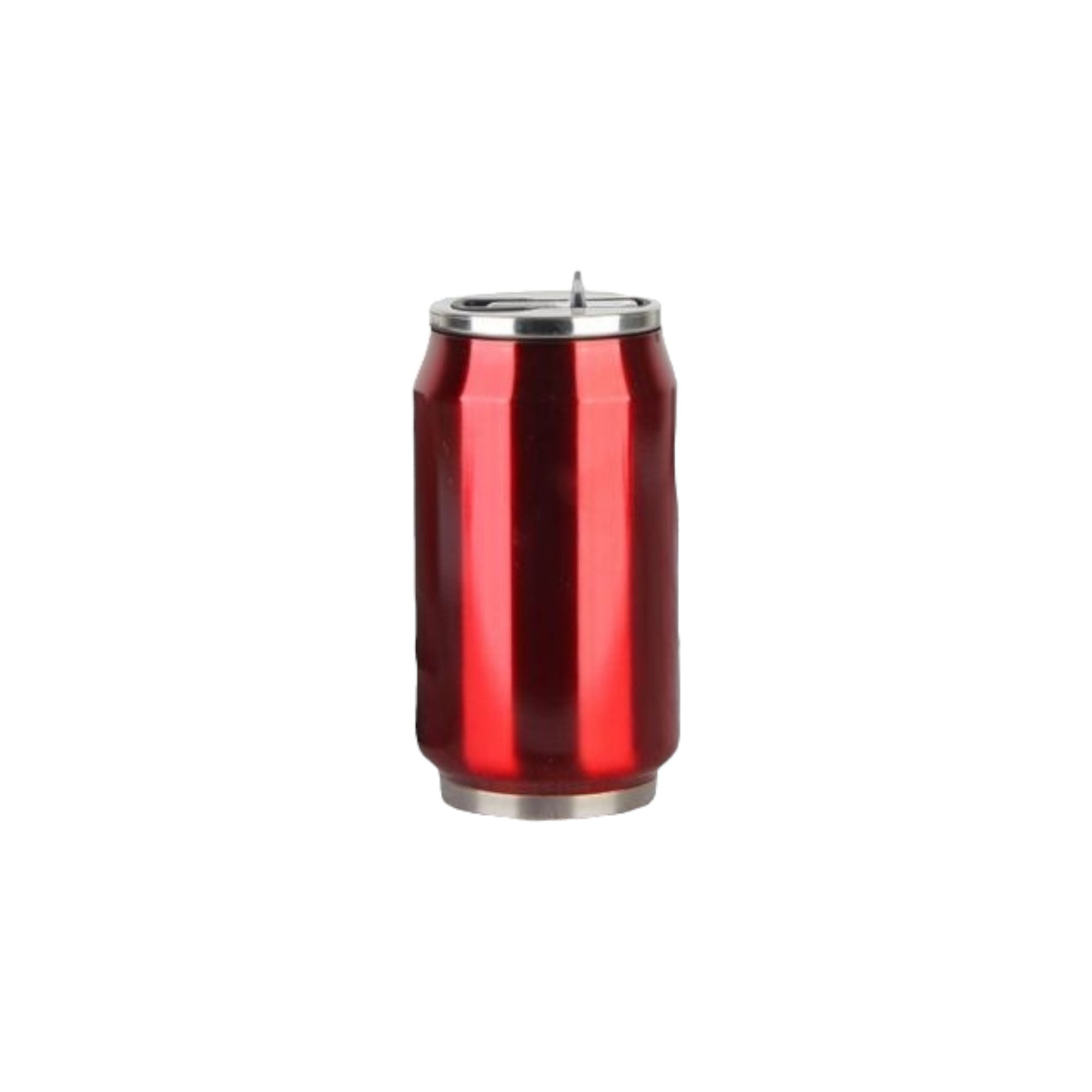 Can Shaped 350ml Thermos Drinking Bottle Flask Stainless Steel Vacuum Cup 14.5x6.4cm