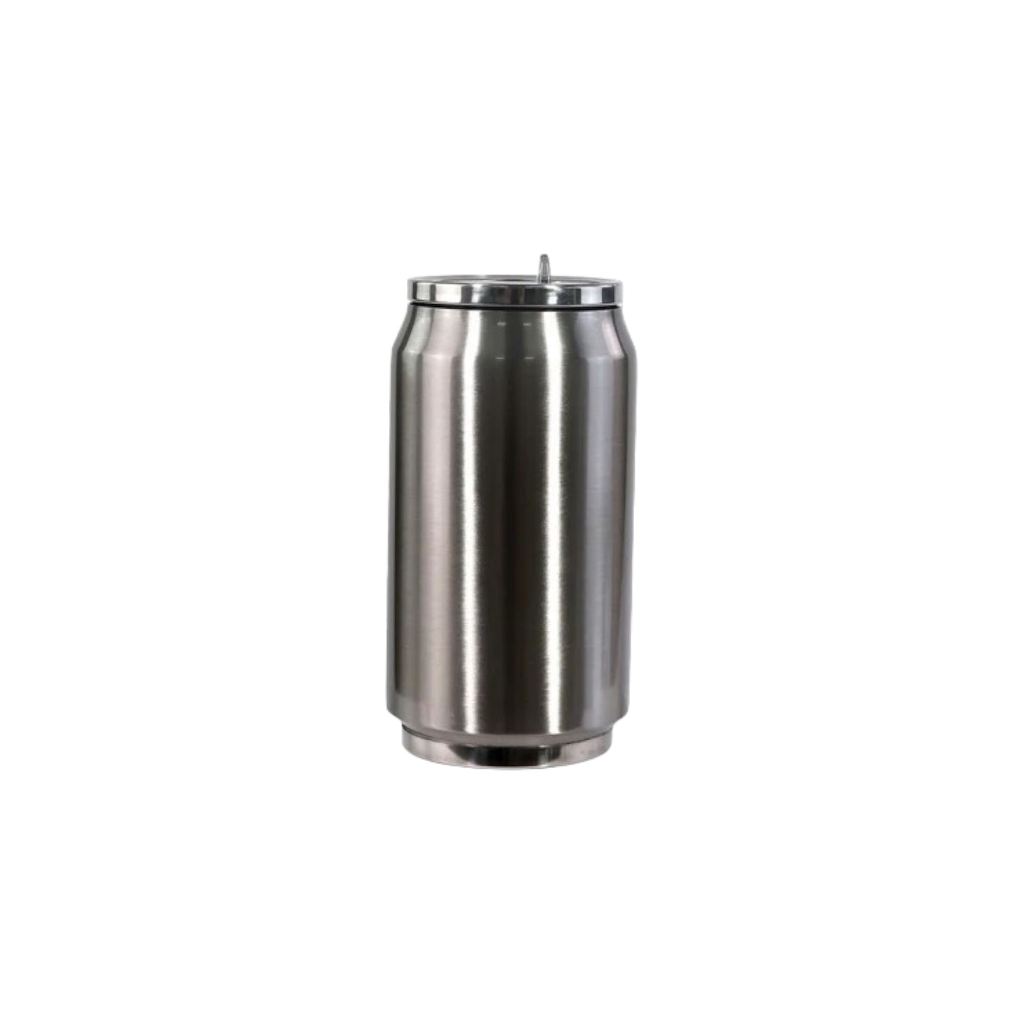 Can Shaped 350ml Thermos Drinking Bottle Flask Stainless Steel Vacuum Cup 14.5x6.4cm