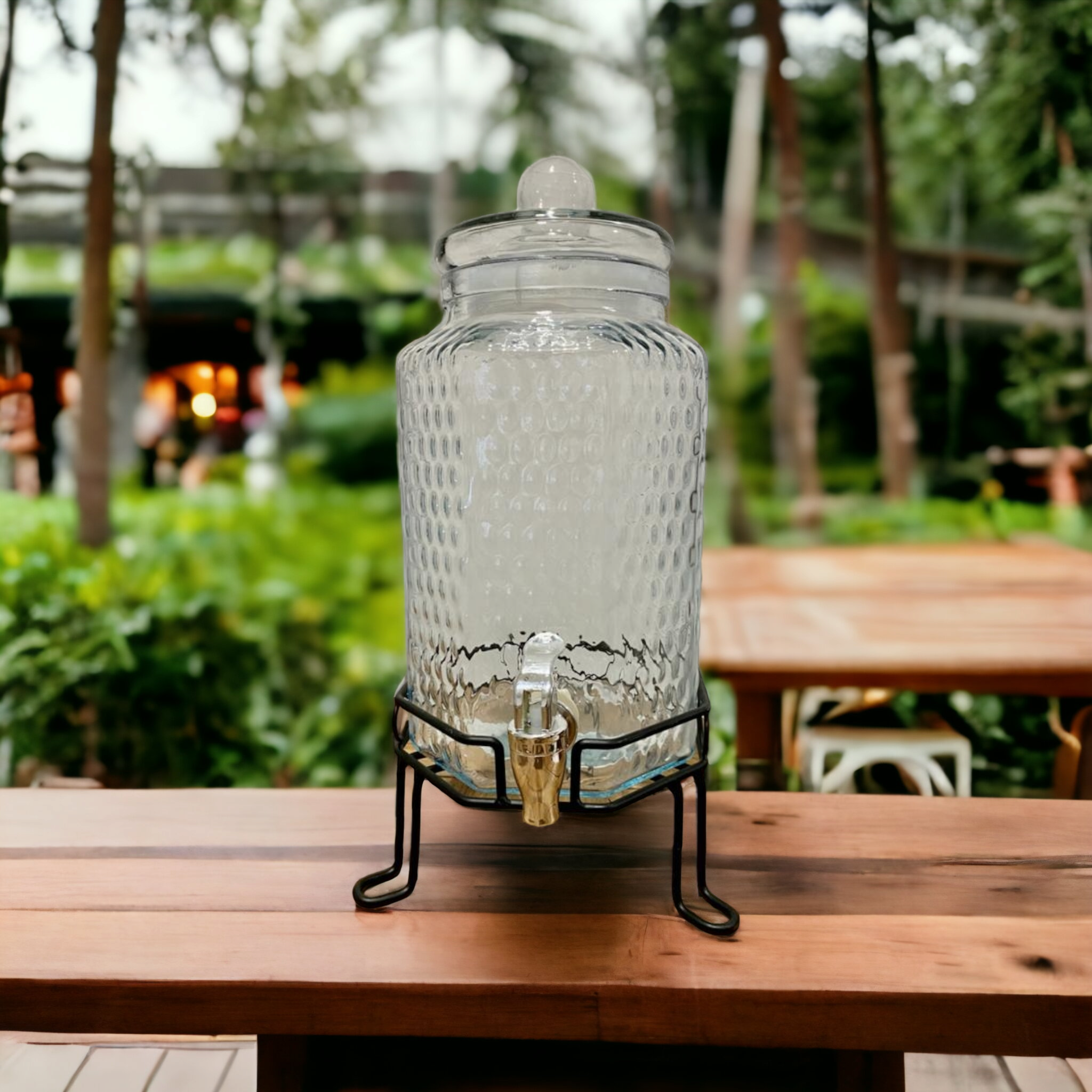 Beverage Dispenser 4L Glass with Stand 522