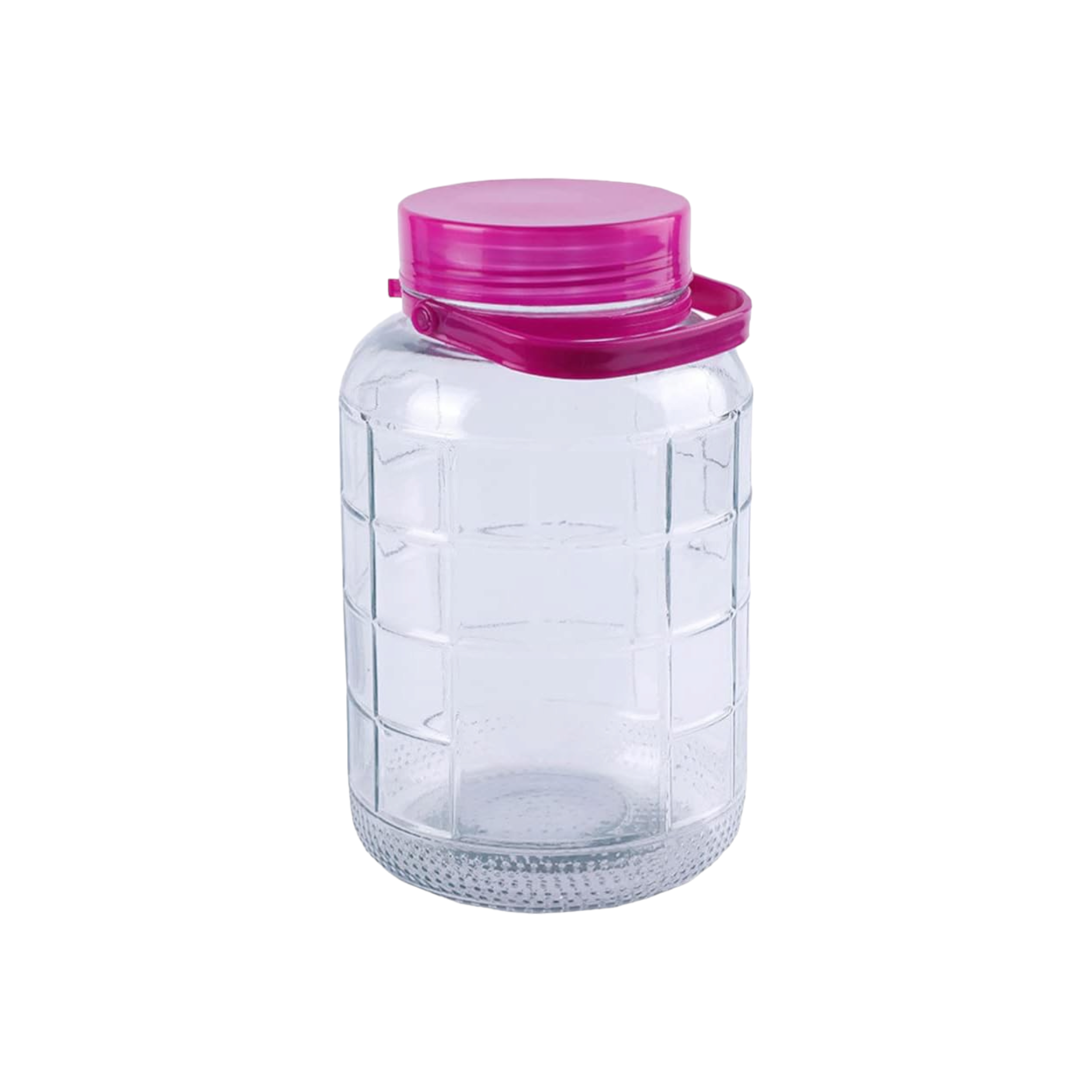 Glass Storage Jar 5L Container Jug Wide mouth with Carry Handle 536