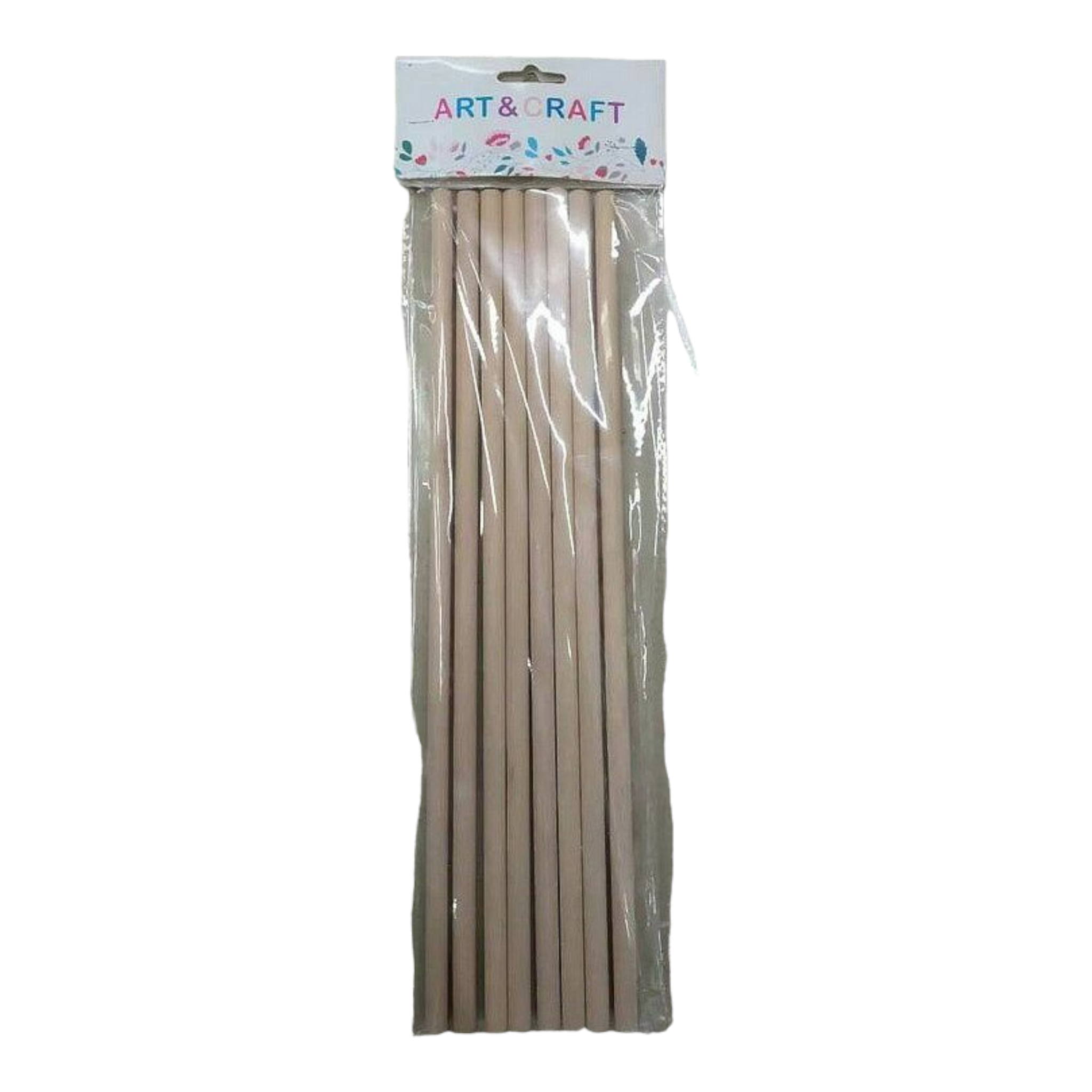 DIY Wooden Craft Dowel Stick 30cmx8mm Dell Pin 8pack