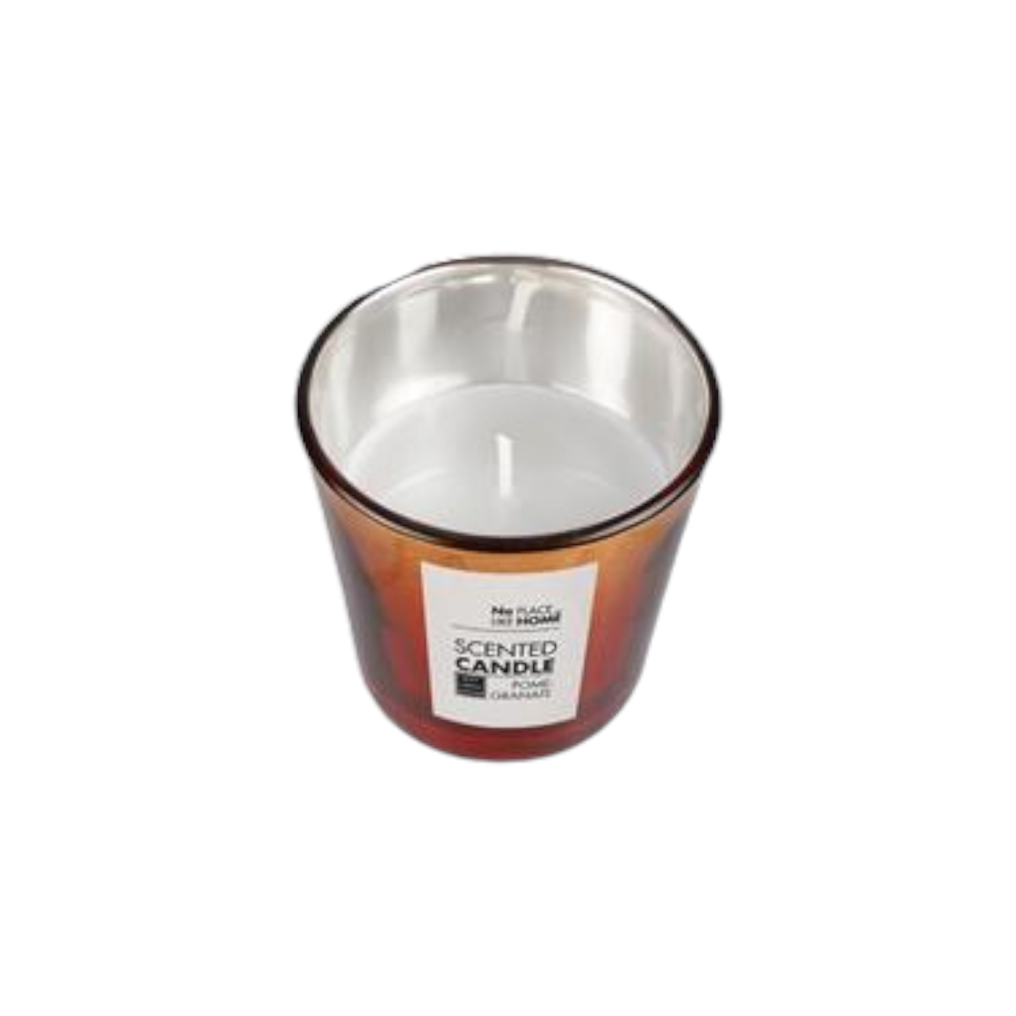 Scented Candle In Glass Holder 7.5cm 2 Tone