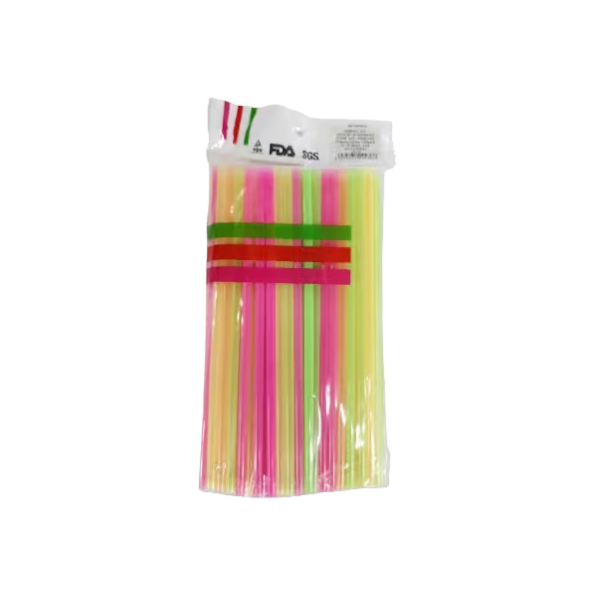 Disposable Color Drinking Straws 22x0.6cm 100pcs