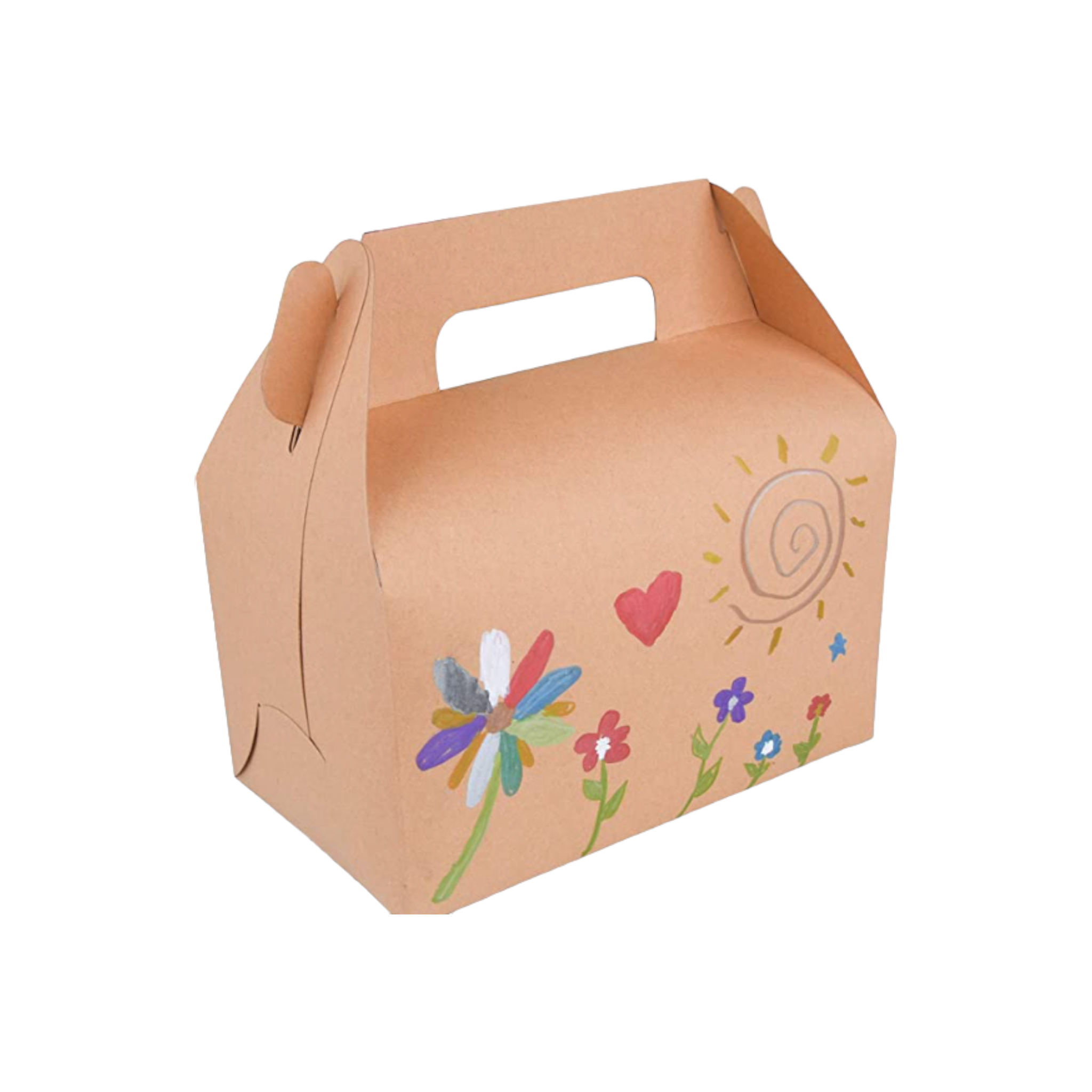 Gift Takeaway Food Treats Box Small with Window and Handle