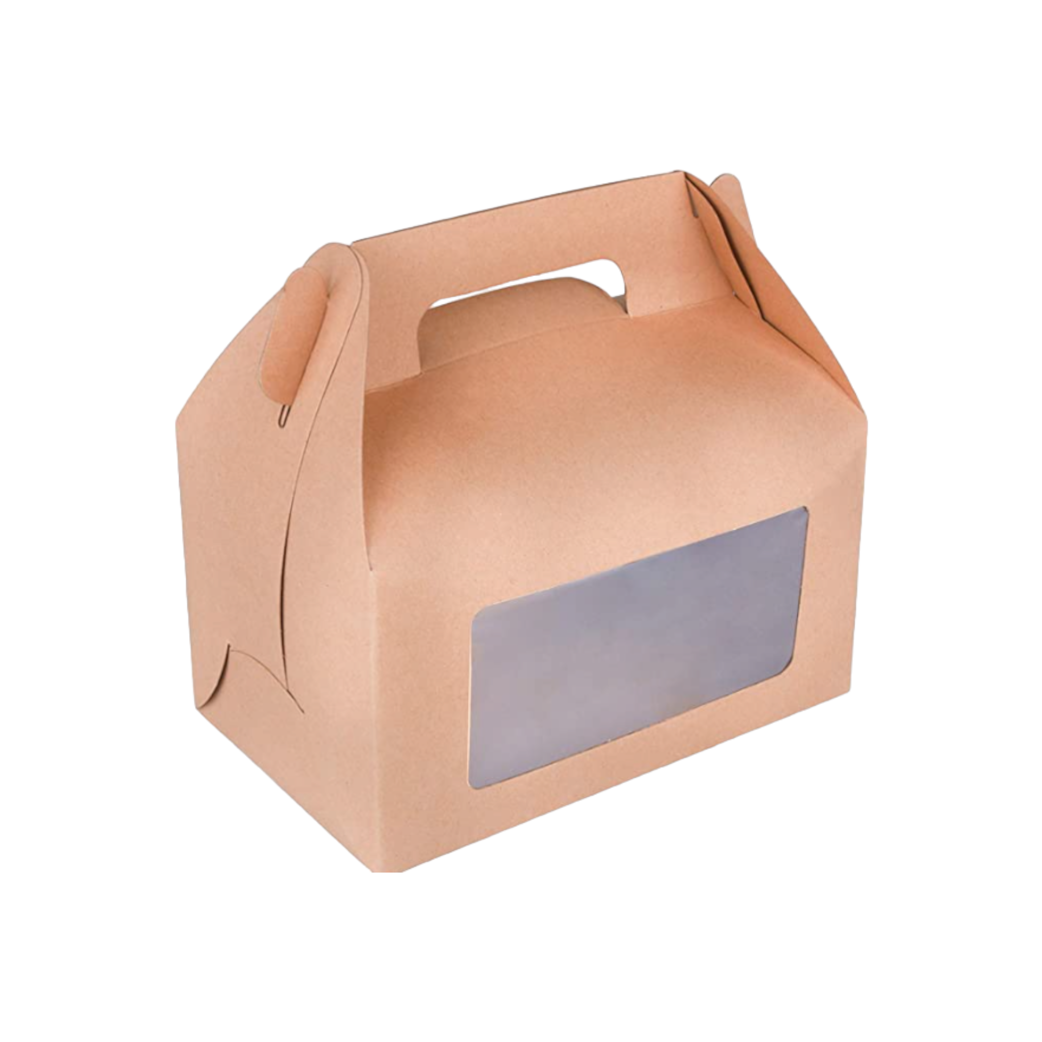 Gift Takeaway Food Treats Box Small with Window and Handle