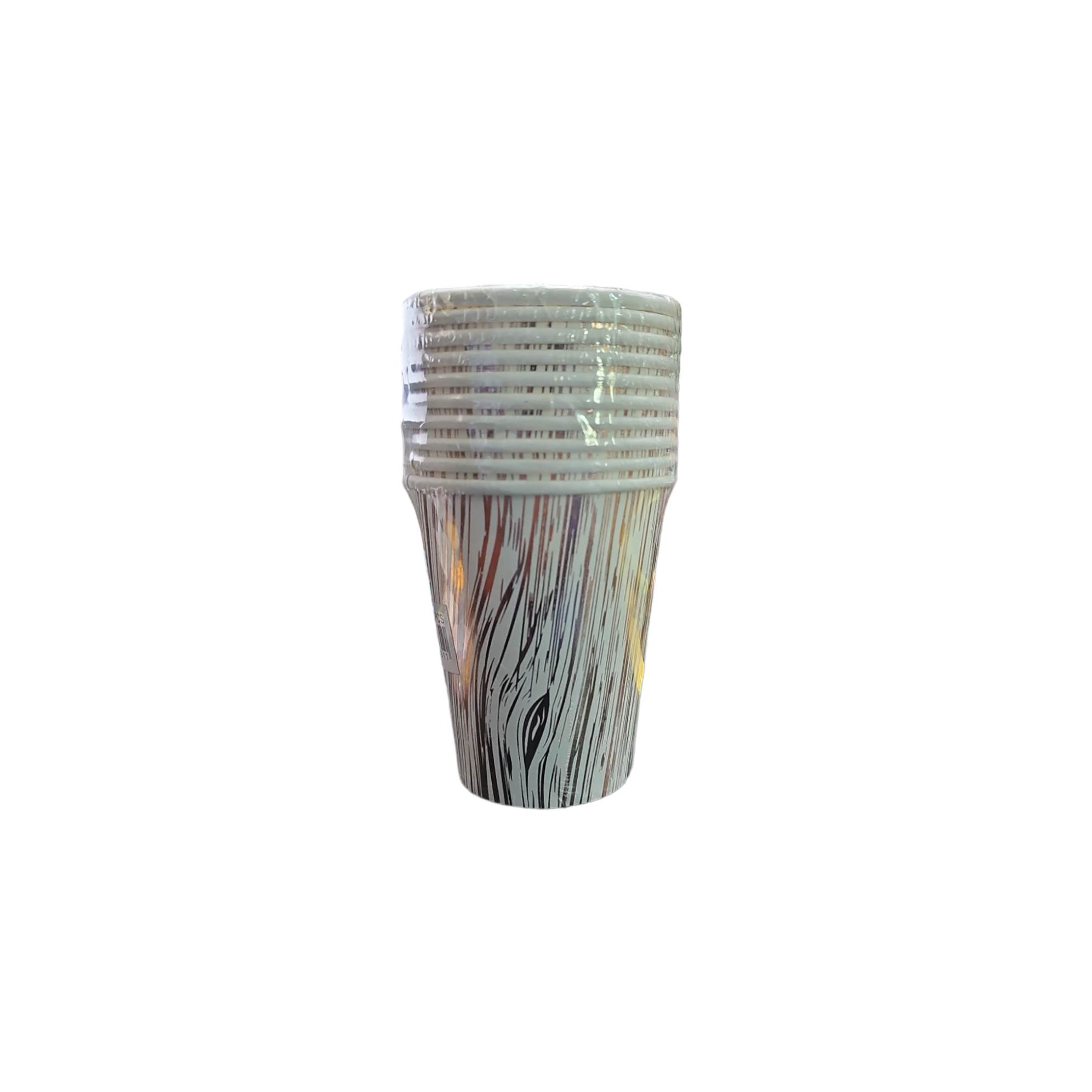 Disposable Party Paper Cups Rose Gold Stripes 10pack