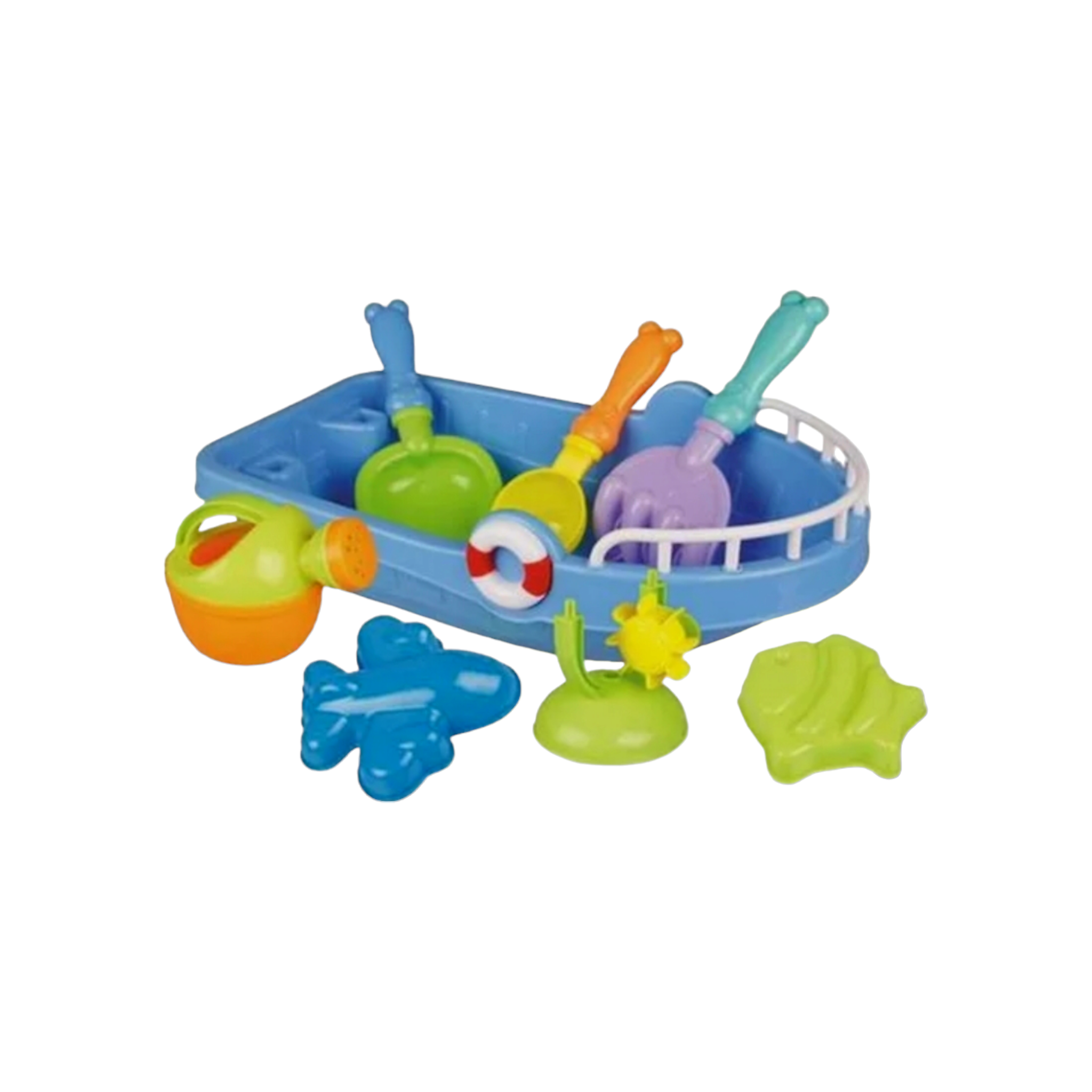 Beach Toy Boat with Accessories and Water Wheel 36x21cm