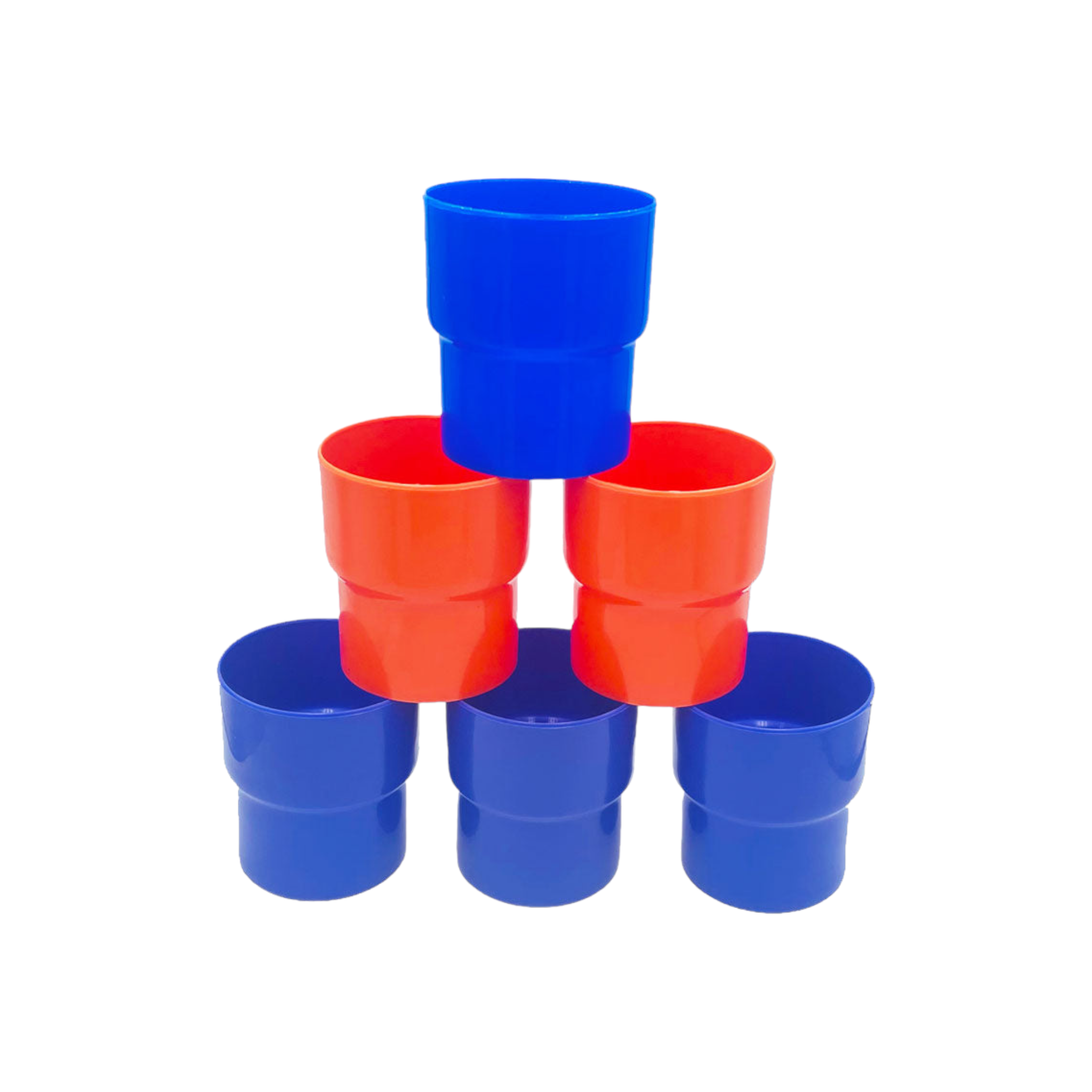 Miss Molly 240ml Plastic Tumbler Stacker Cup Set Reusable 6pack