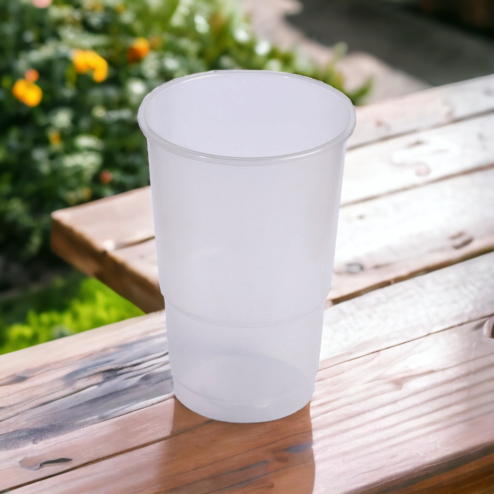 340ml Disposable Cup Smoothie Party Tumbler Frosted 10pack