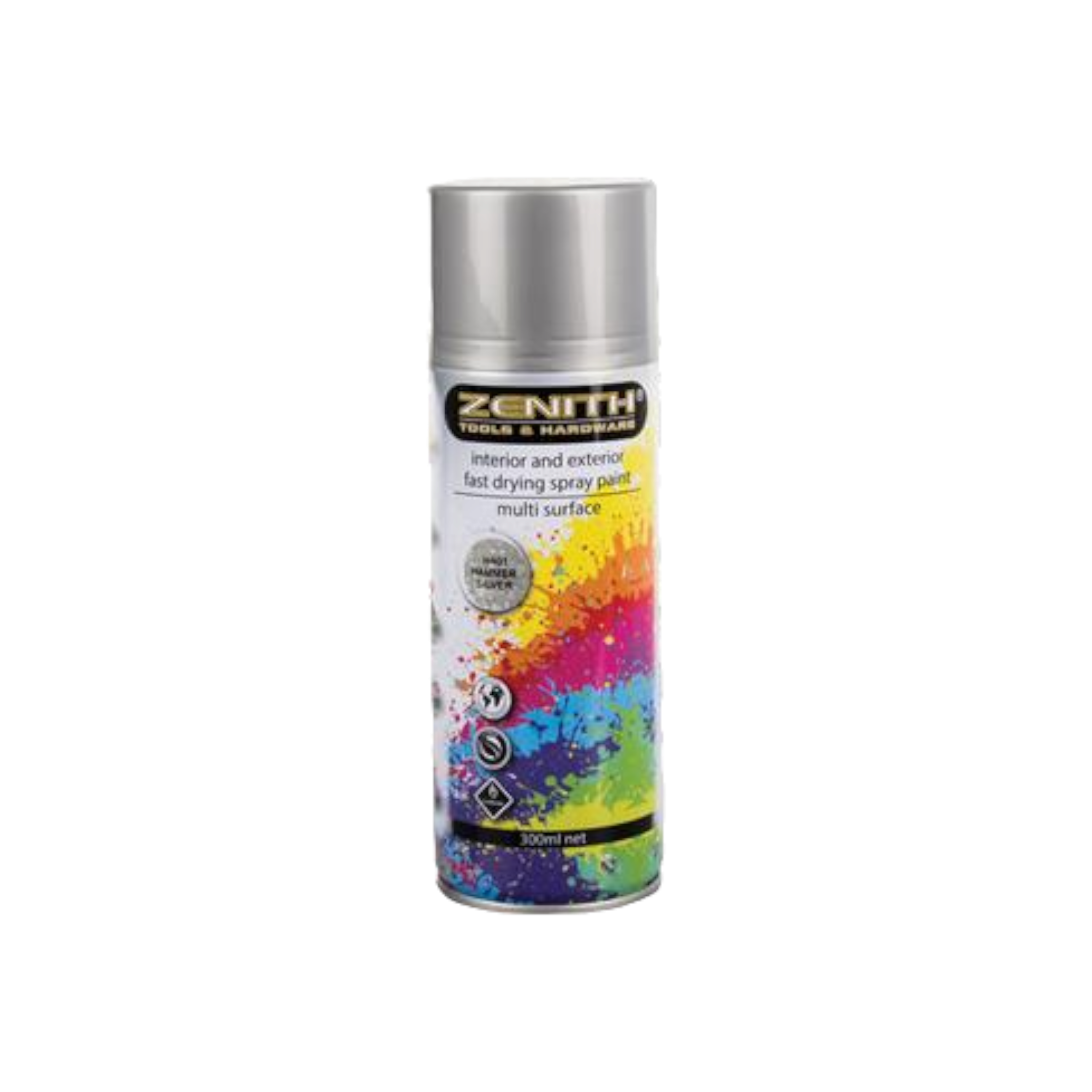 Zenith Spray Paint Hammer Silver 300ml