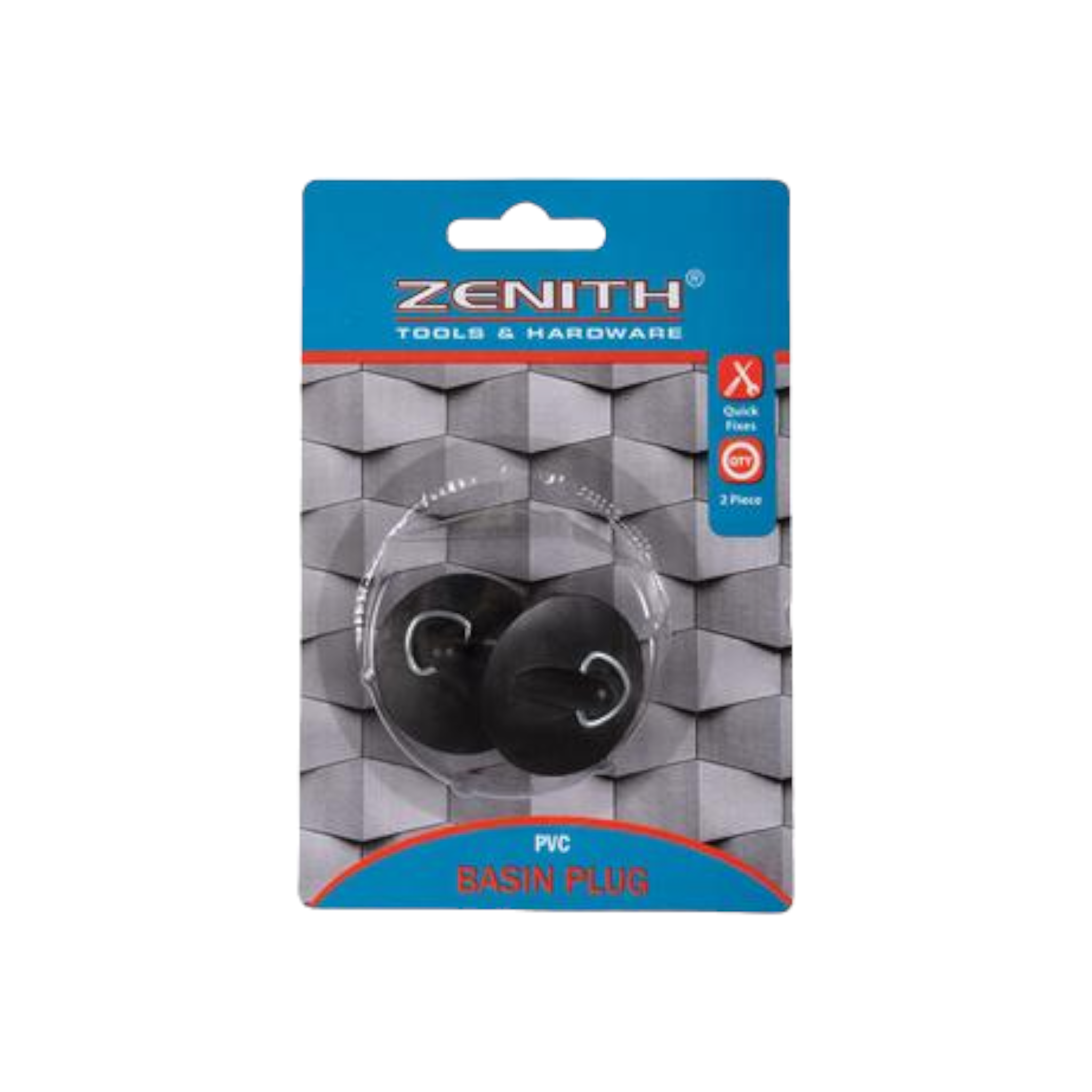 Zenith Basin Plug Black 2pc