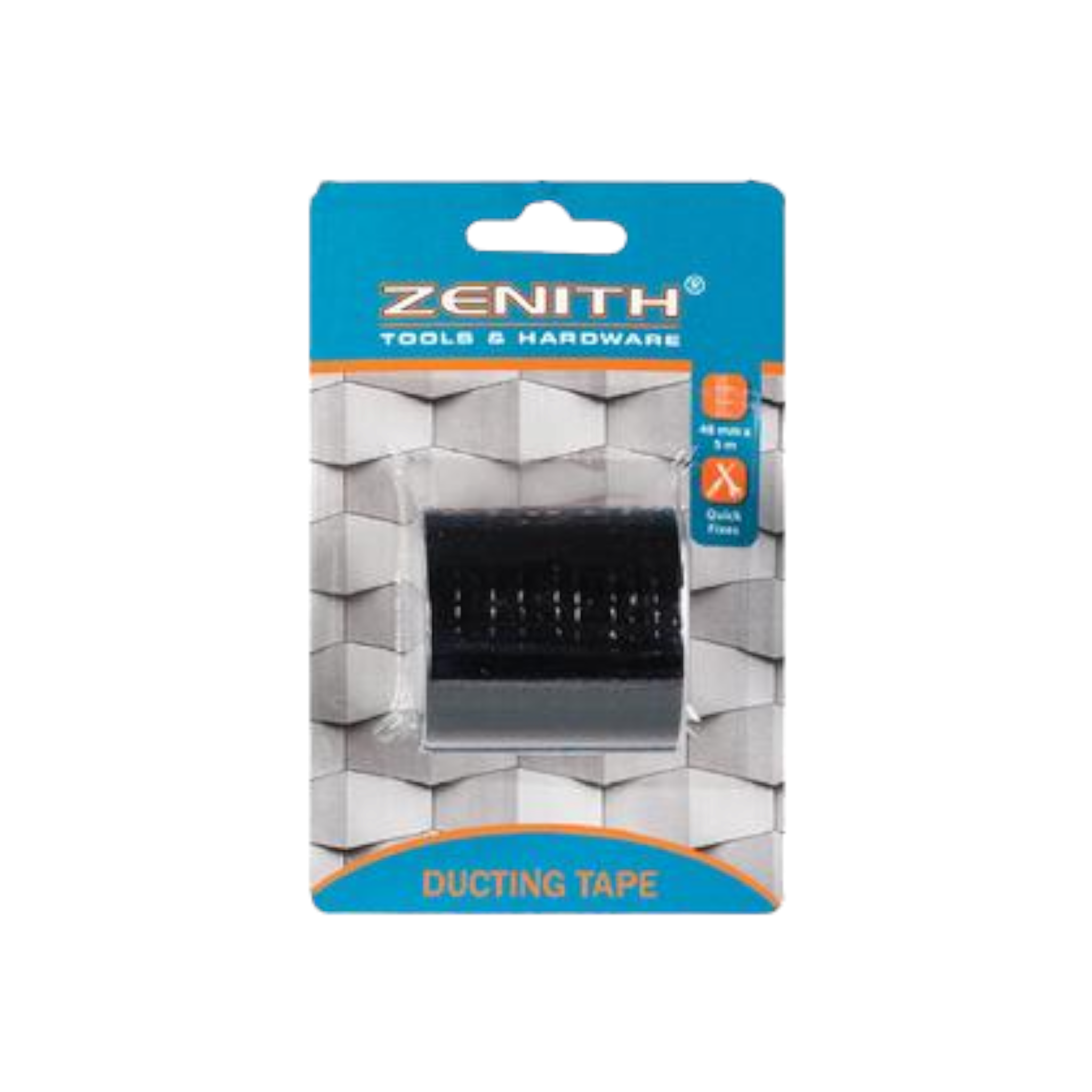 Zenith Duct Tape Black 48mmx5m