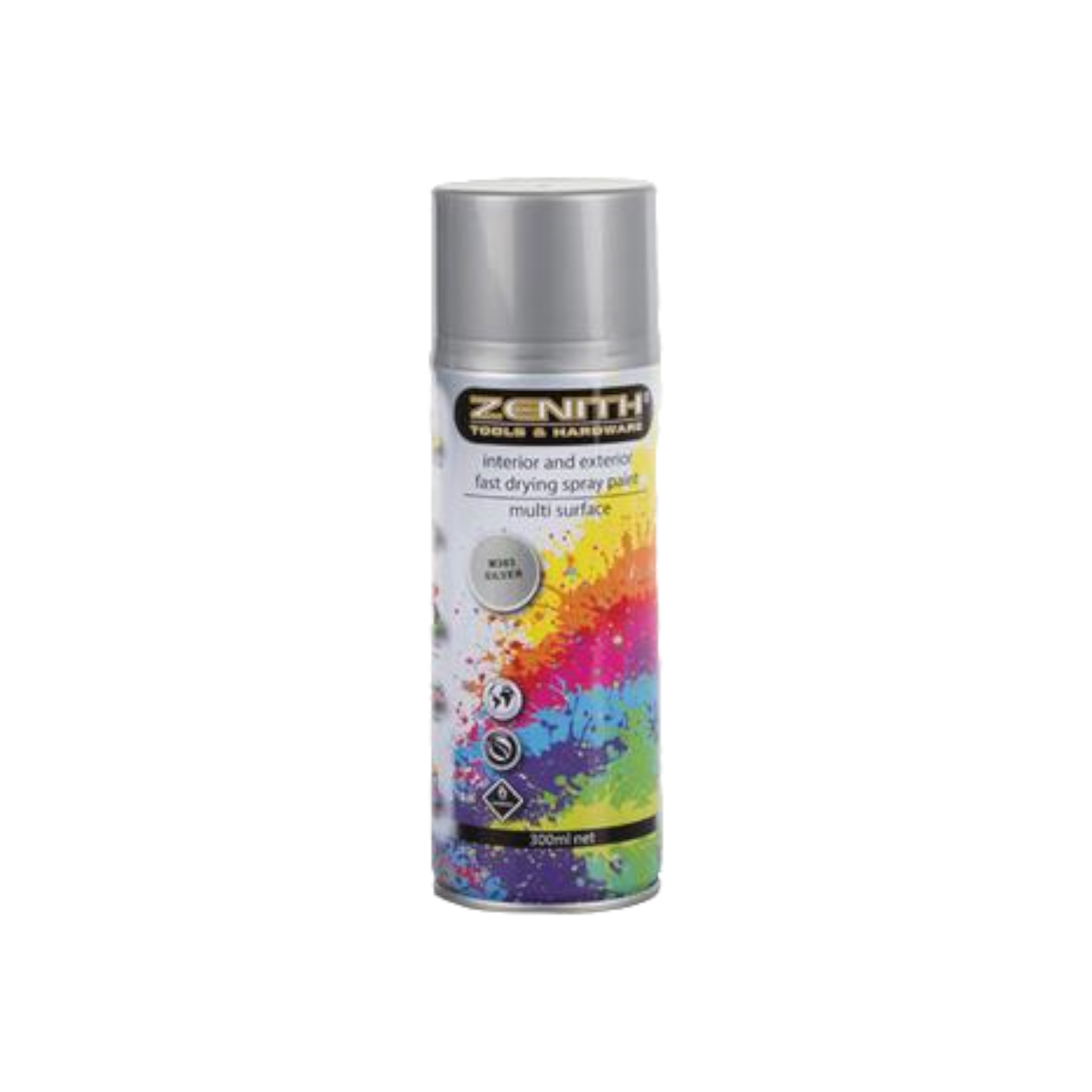 Spray Paint Gold or Silver Zenith 300ml